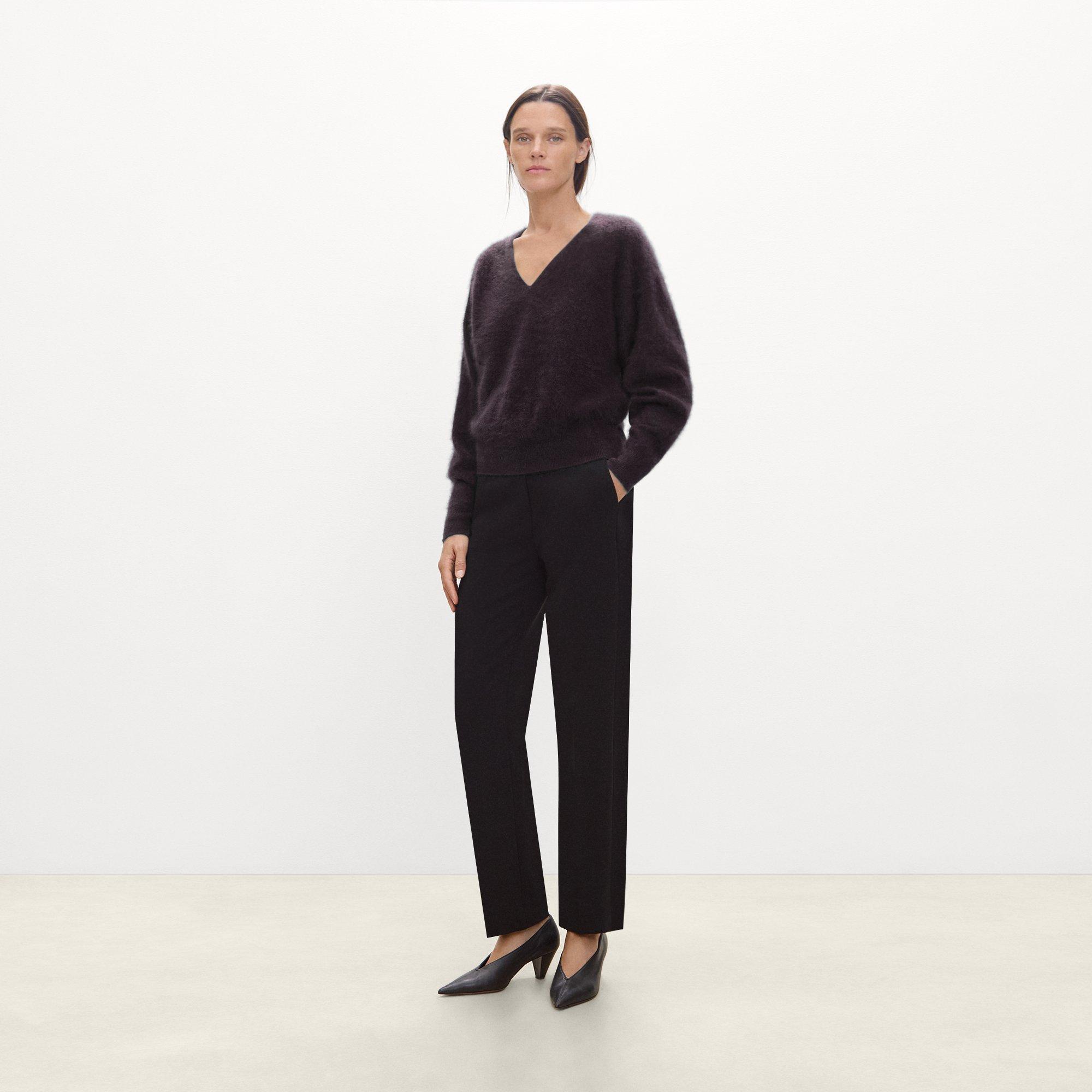 Relaxed V-Neck Sweater in Cashmere