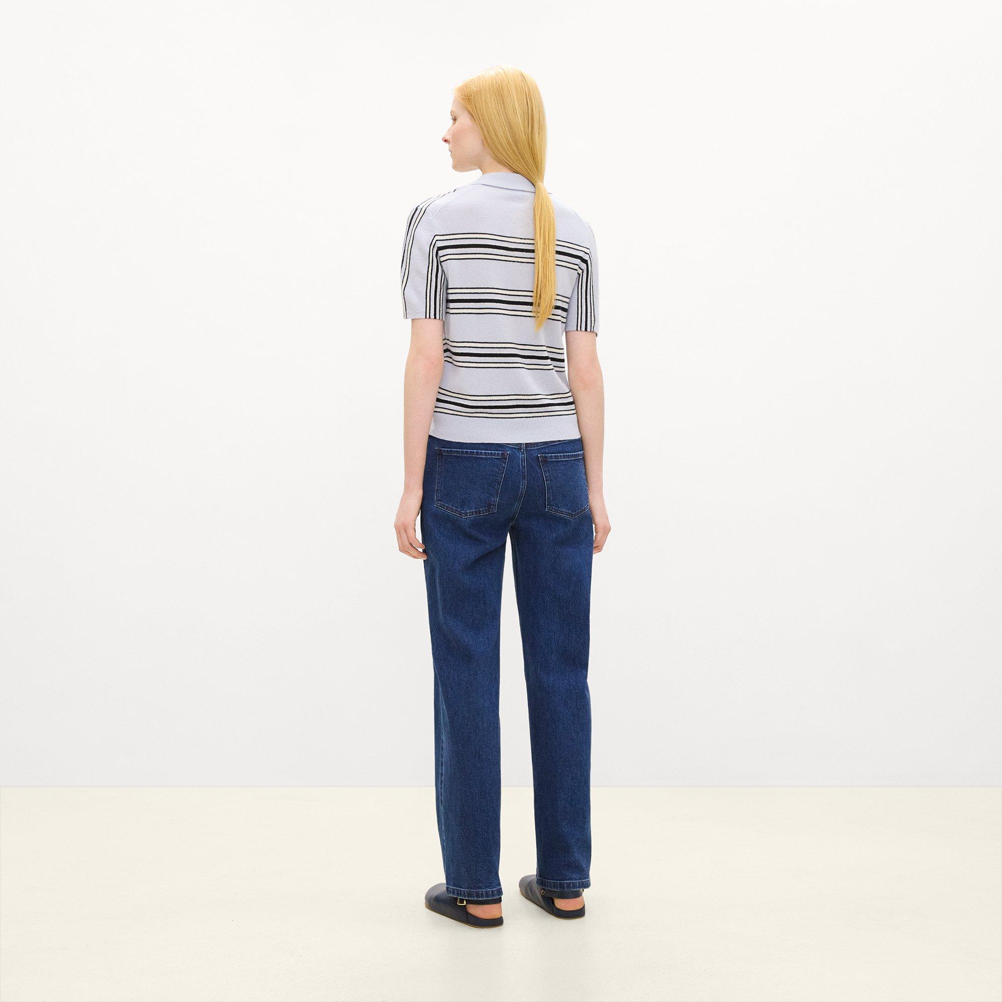 Striped Polo Shirt in Cashmere