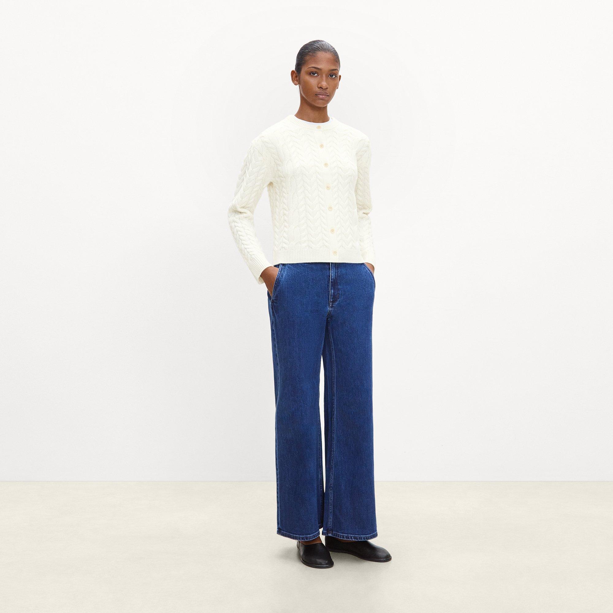 Cable-Knit Cardigan in Cashmere