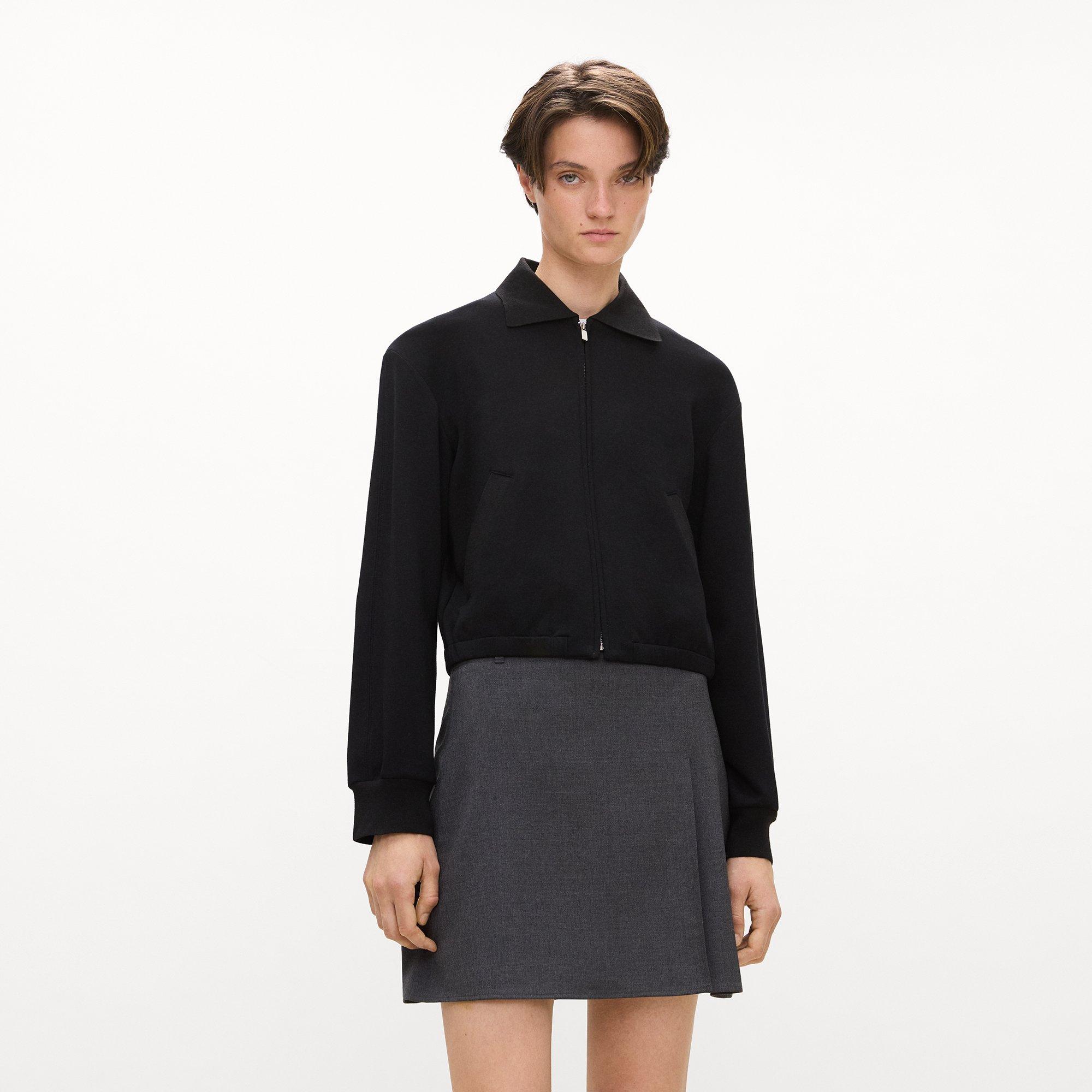 Blouson Jacket in Double-Knit Jersey