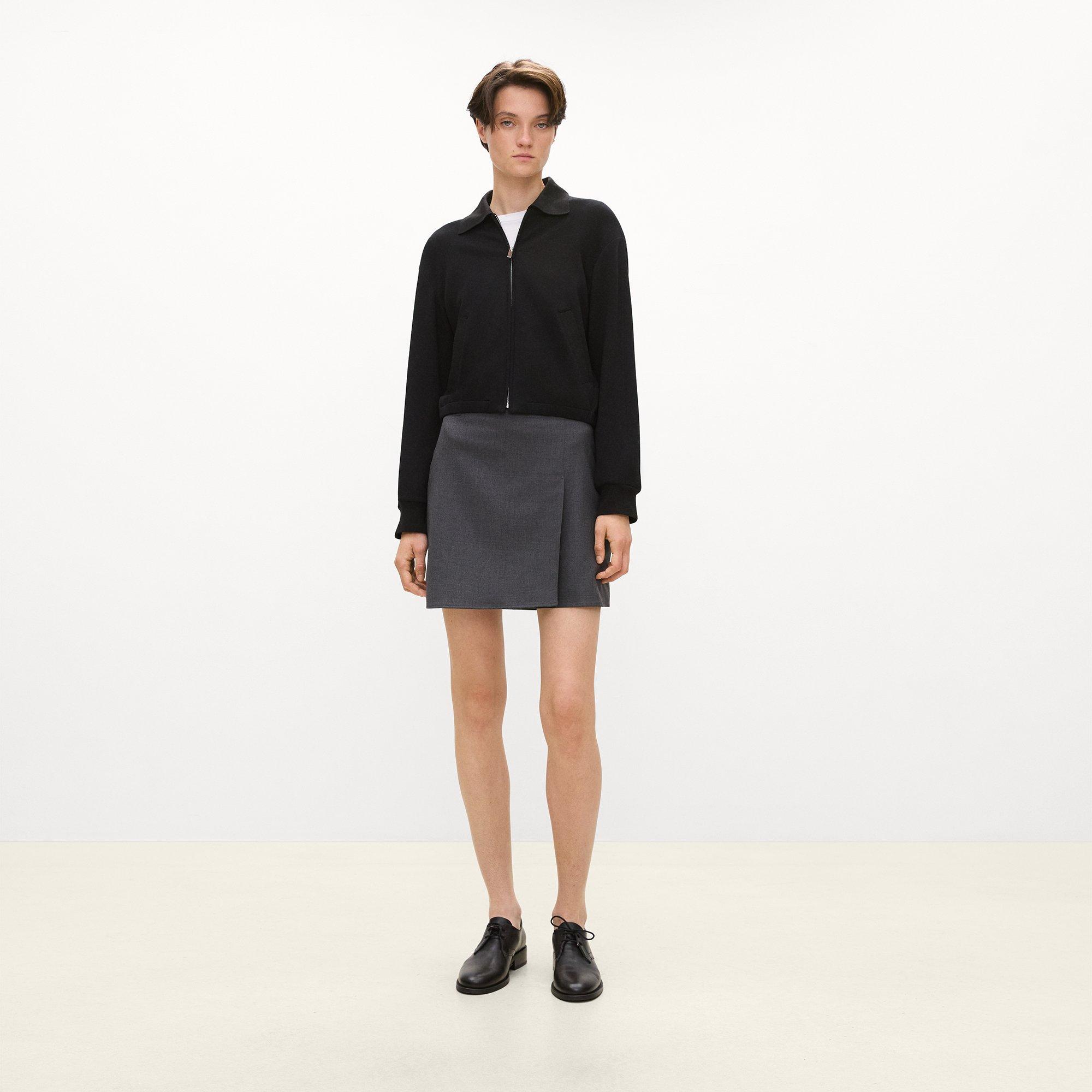 Blouson Jacket in Double-Knit Jersey