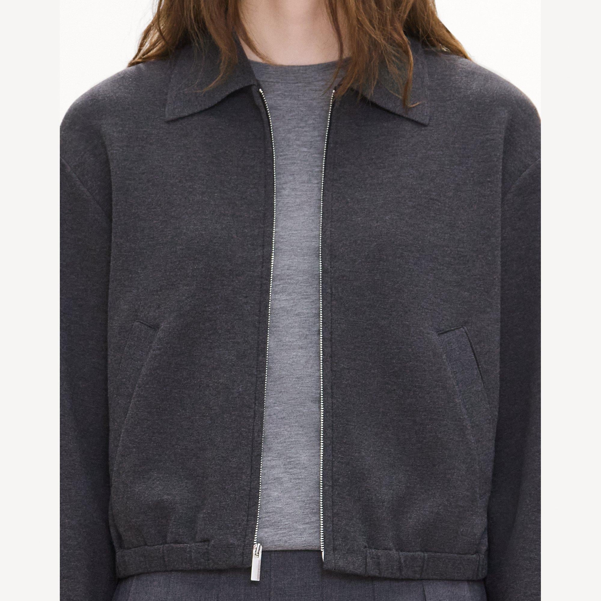 Blouson Jacket in Double-Knit Jersey