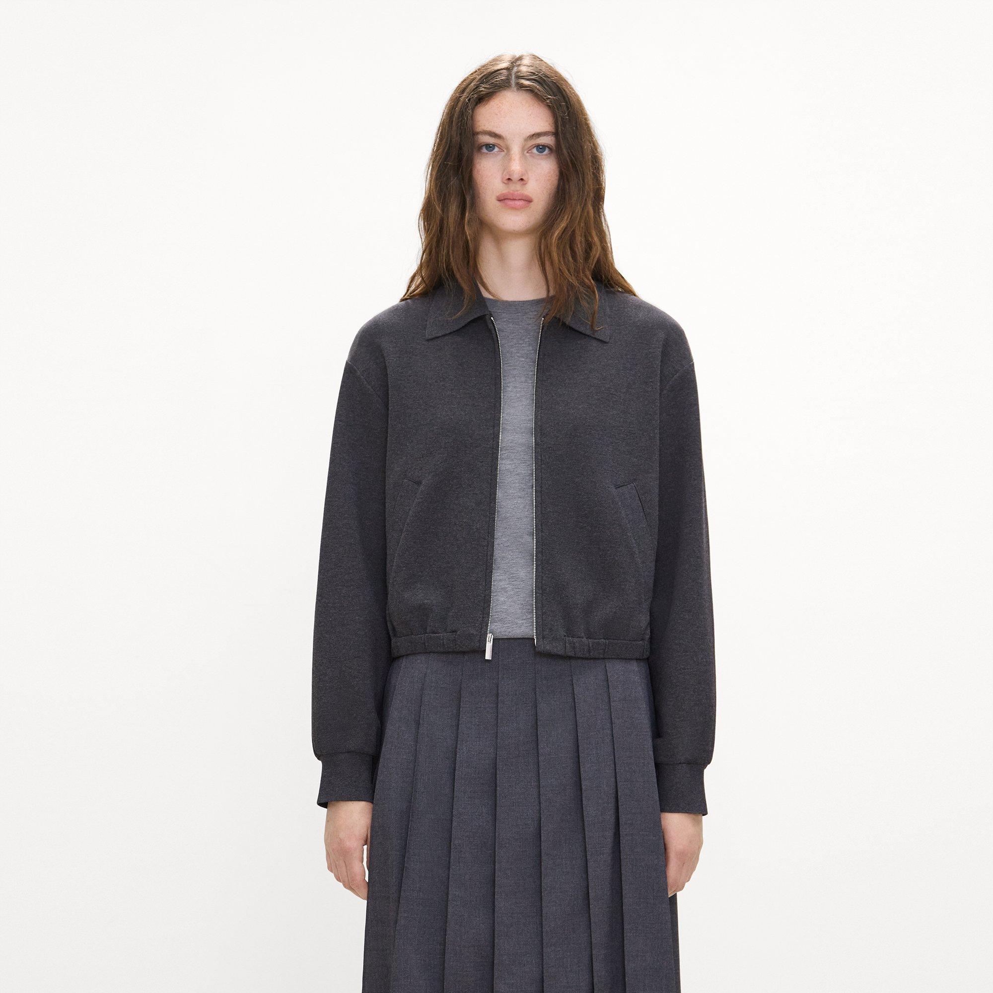 Blouson Jacket in Double-Knit Jersey