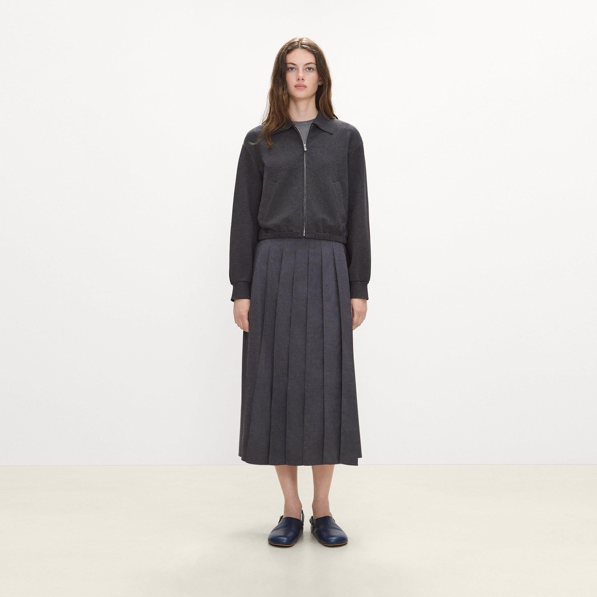 Blouson Jacket in Double-Knit Jersey