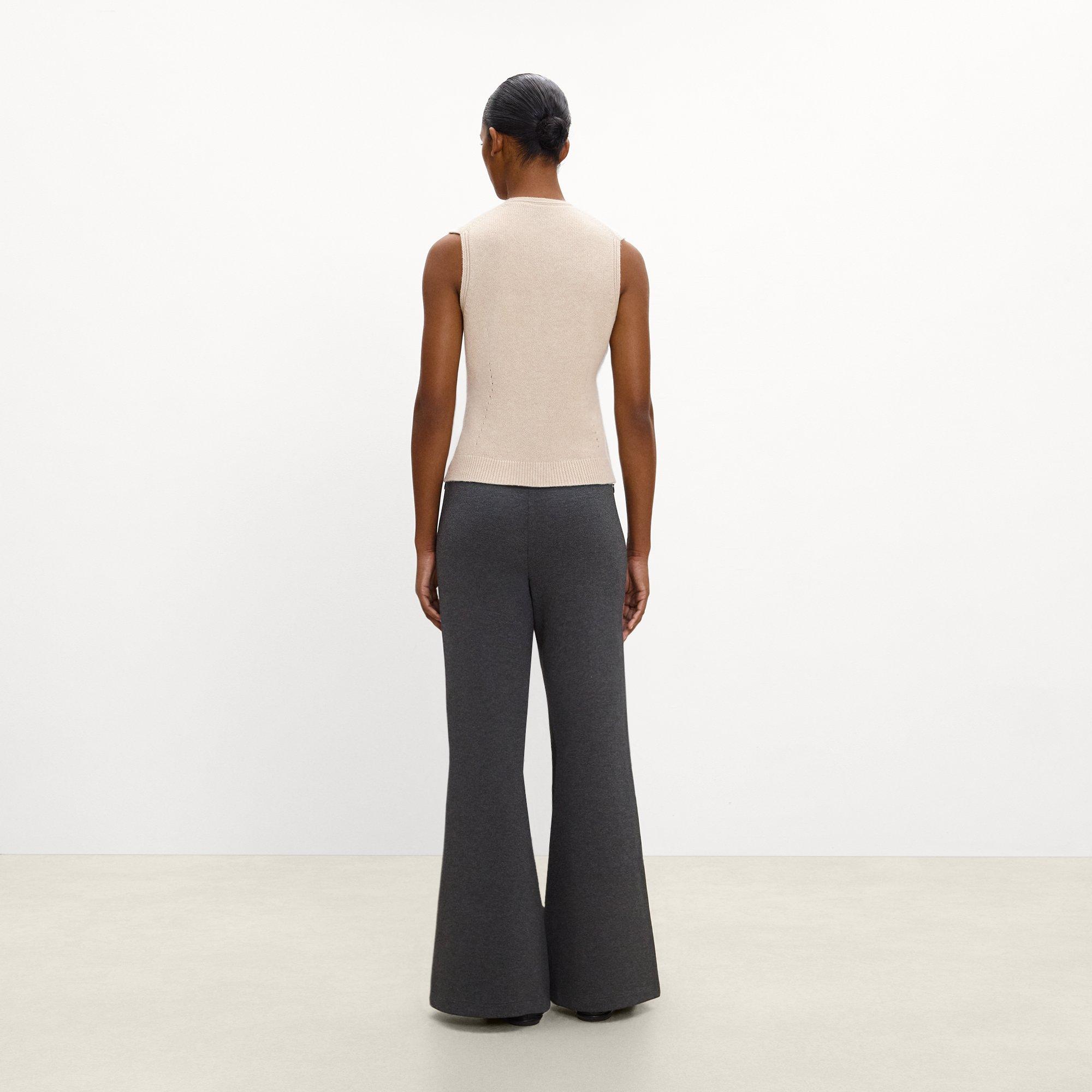Pull-On Flare Pant in Double-Knit Jersey