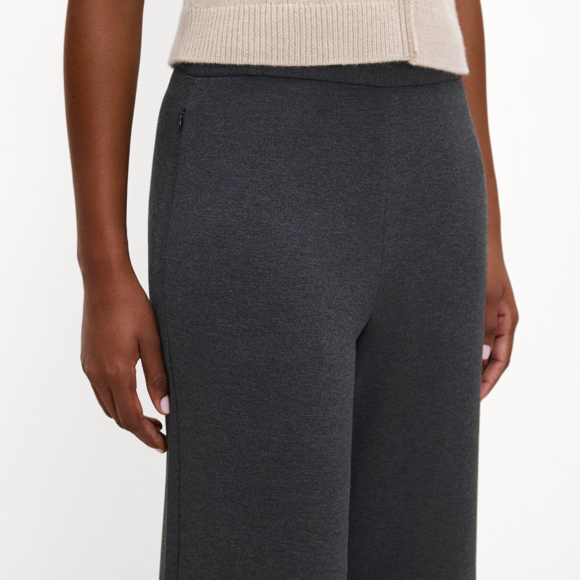 Pull-On Flare Pant in Double-Knit Jersey