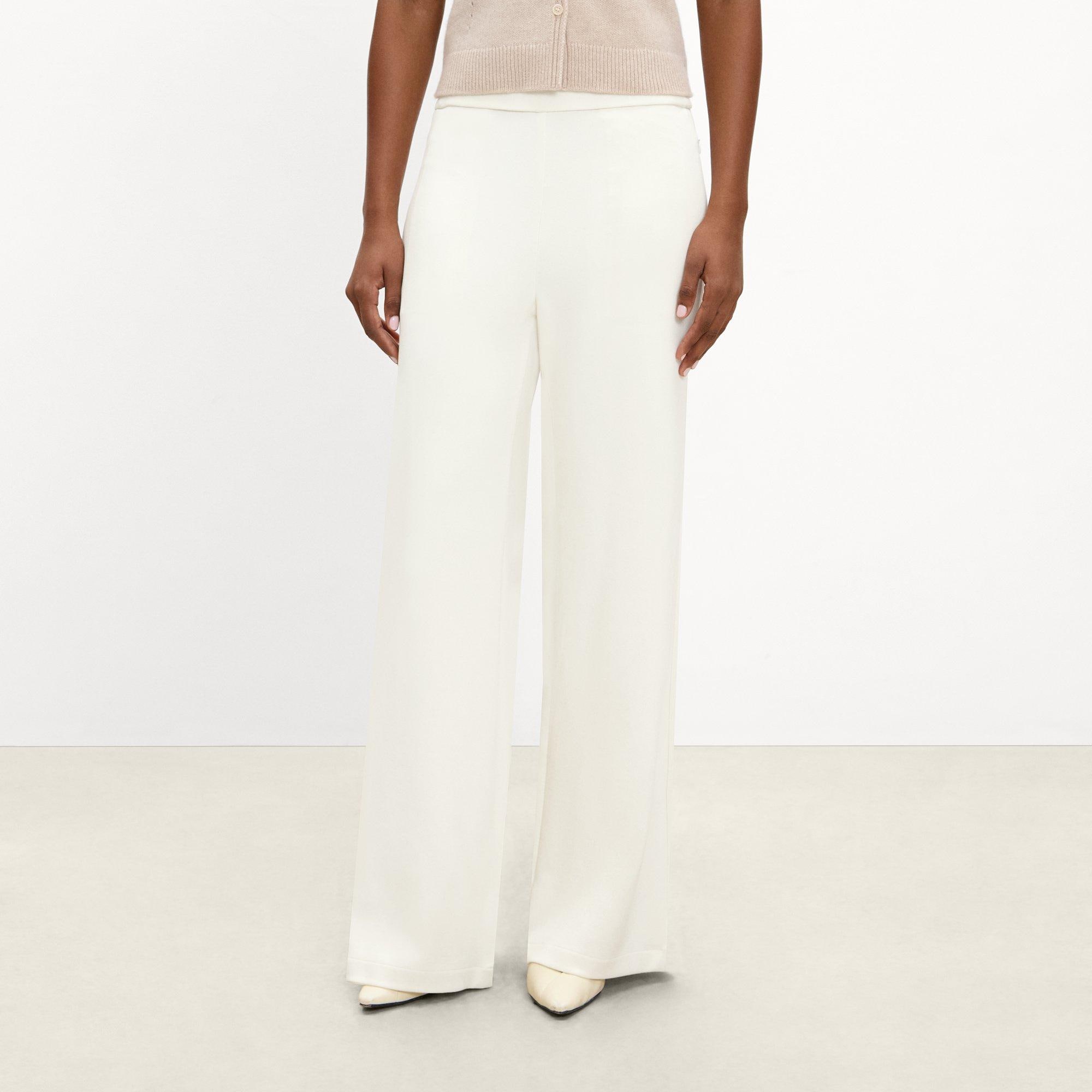 Pull-On Flare Pant in Double-Knit Jersey