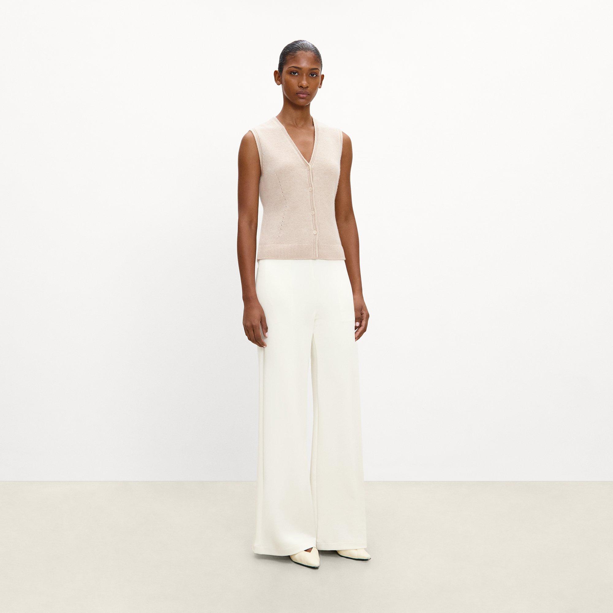 Pull-On Flare Pant in Double-Knit Jersey