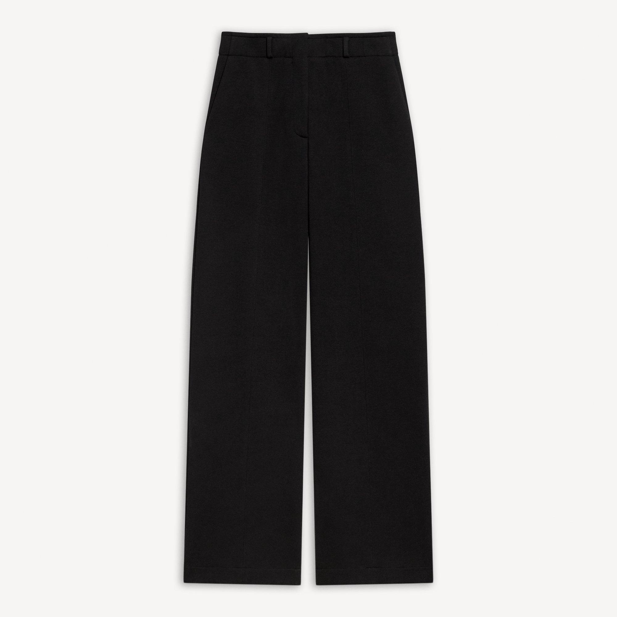 Relaxed Straight Pant in Double-Knit Jersey