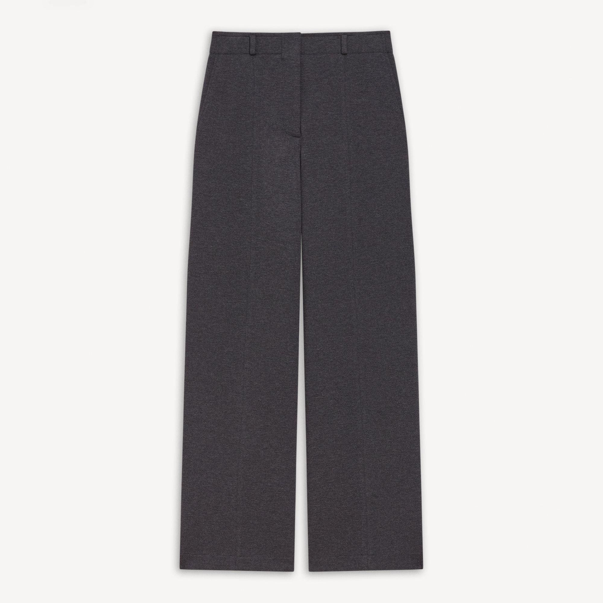 Relaxed Straight Pant in Double-Knit Jersey