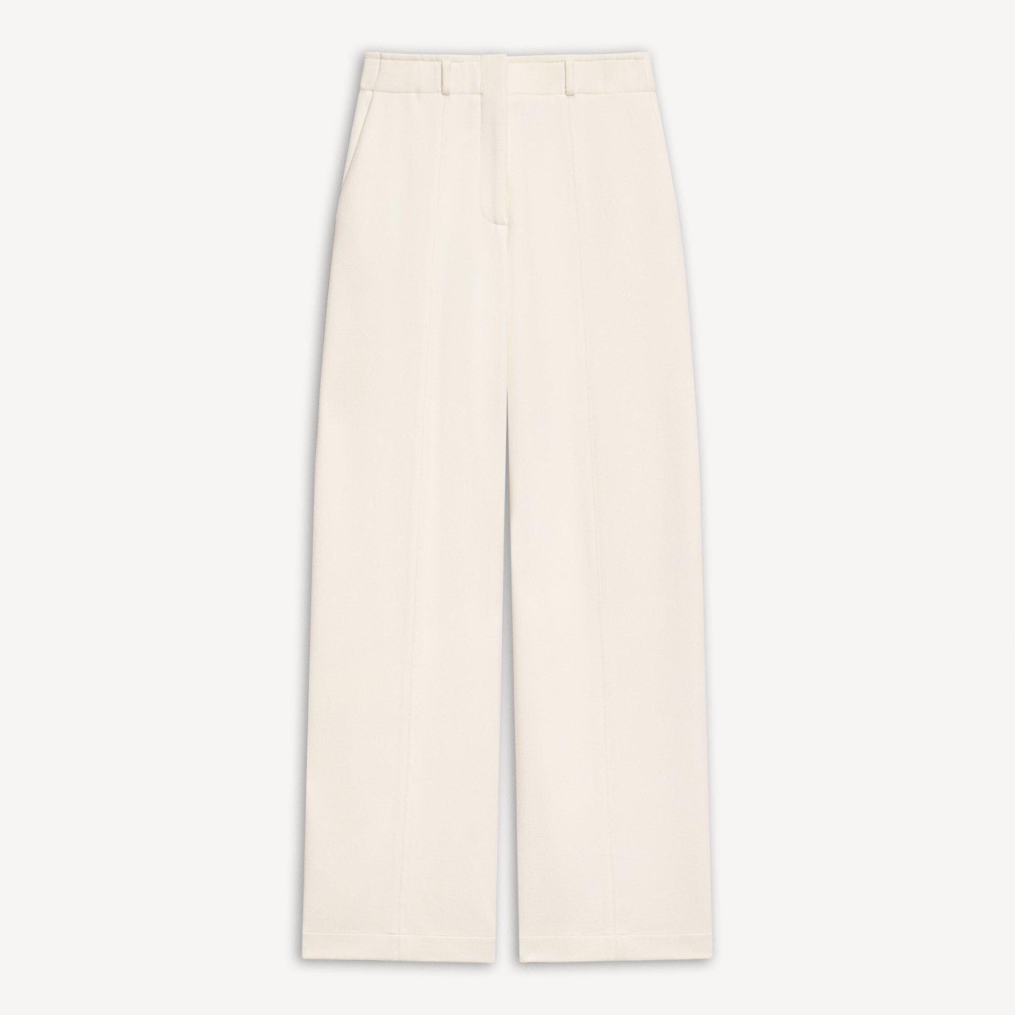 Relaxed Straight Pant in Double-Knit Jersey