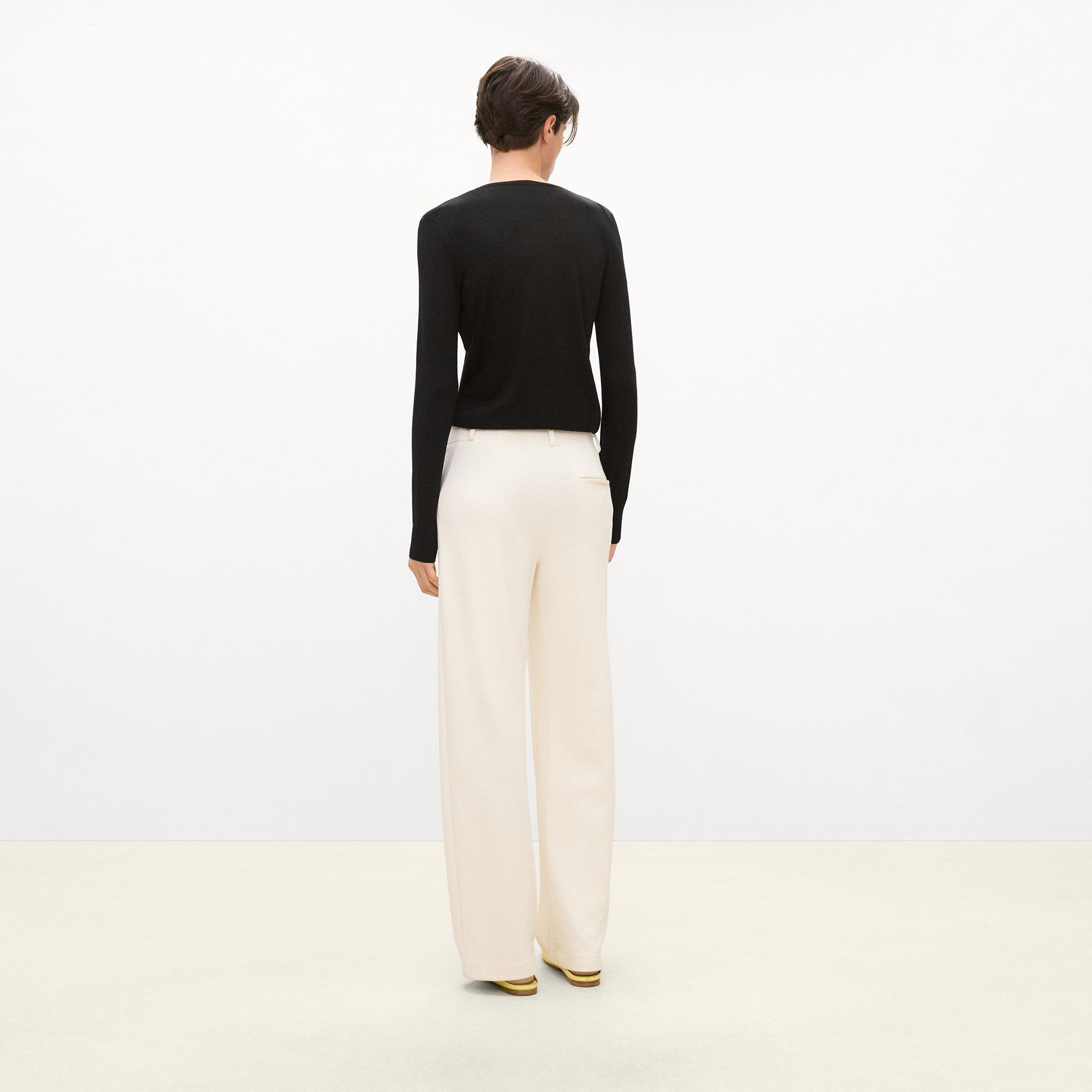 Relaxed Straight Pant in Double-Knit Jersey