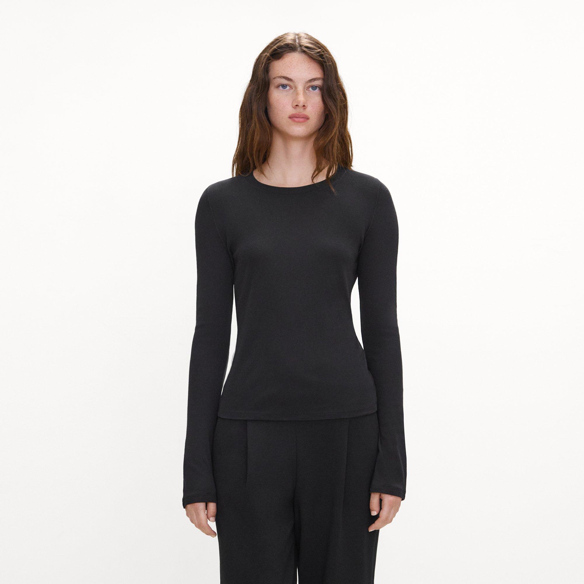 Long-Sleeve Top in Soft Rib