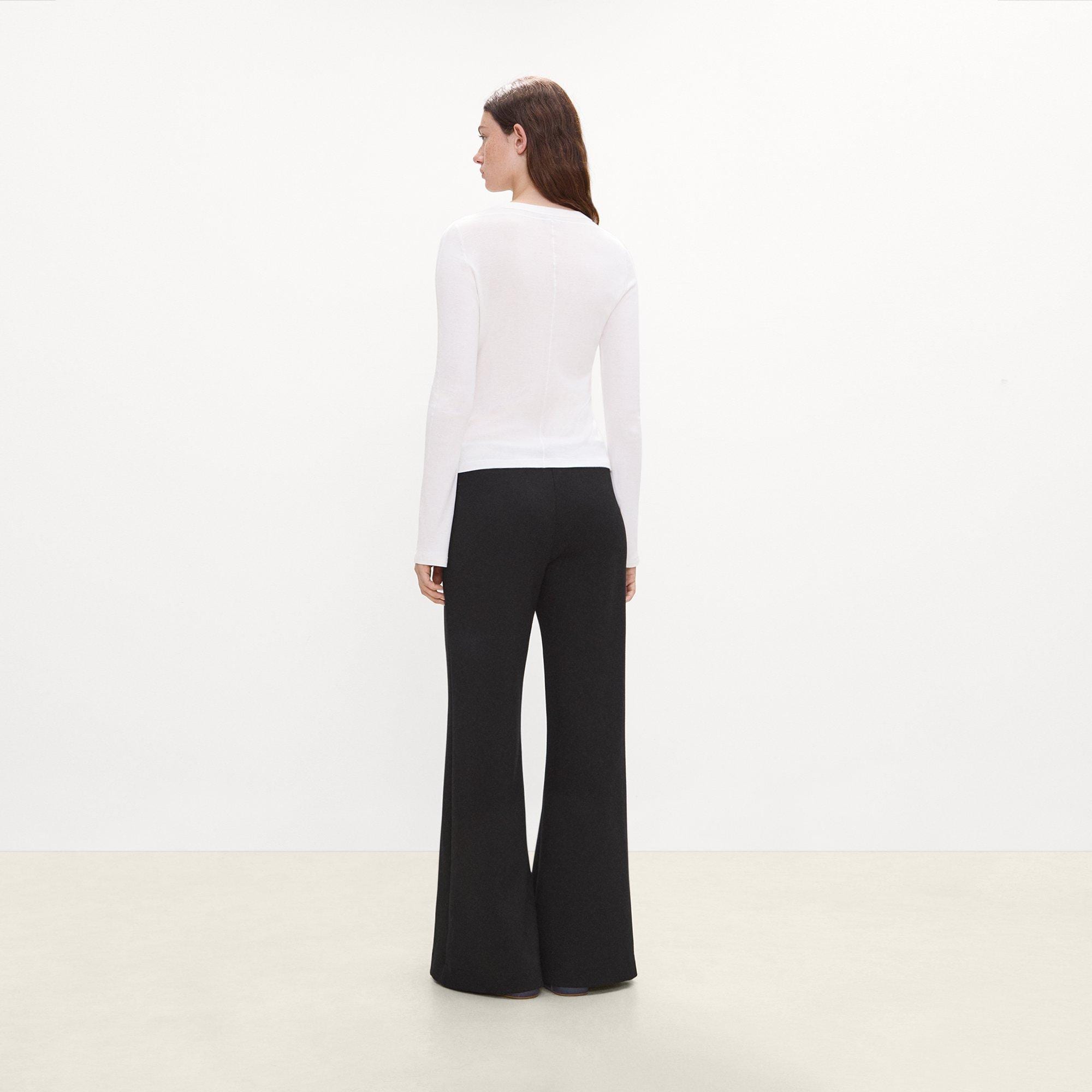 Long-Sleeve Top in Soft Rib