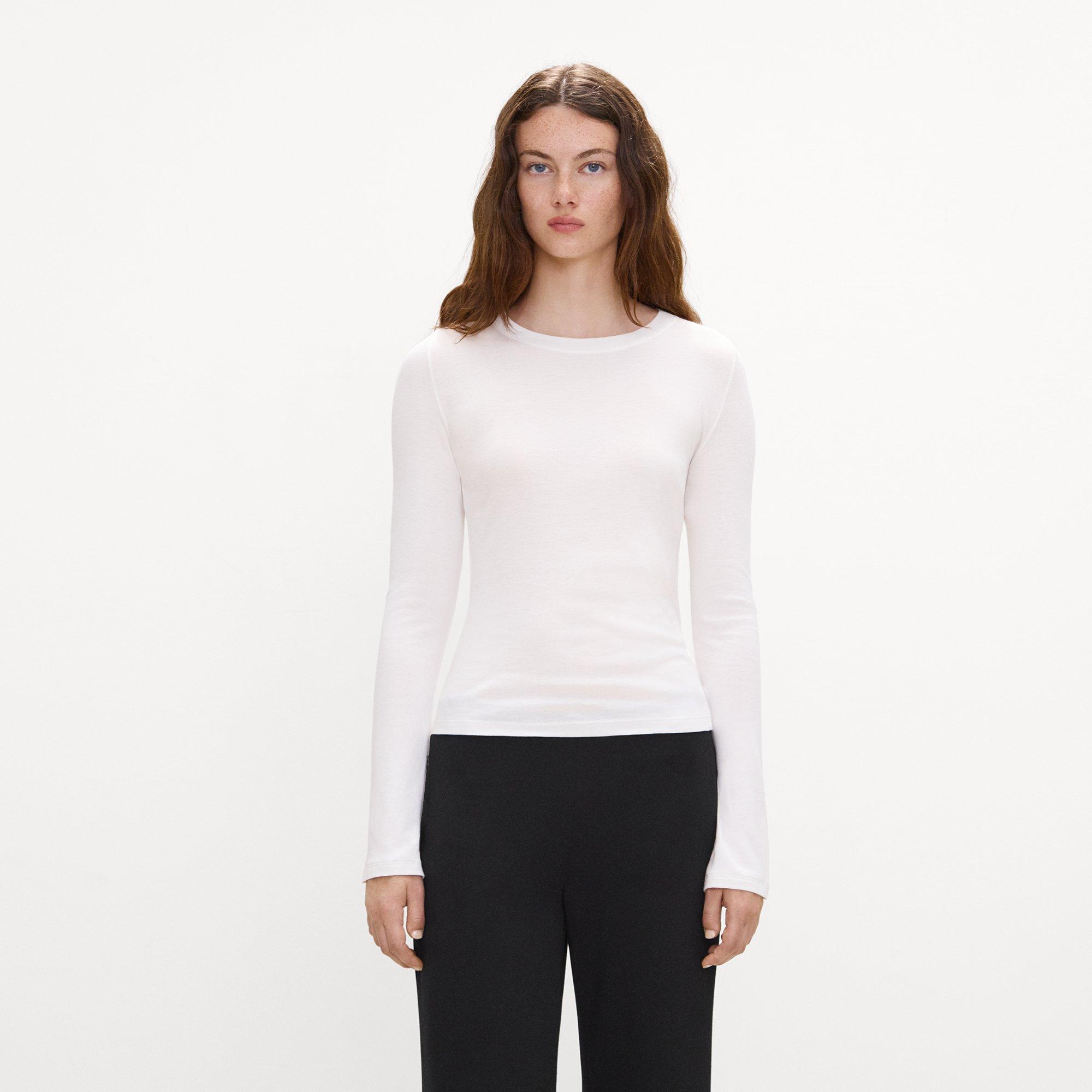 Long-Sleeve Top in Soft Rib
