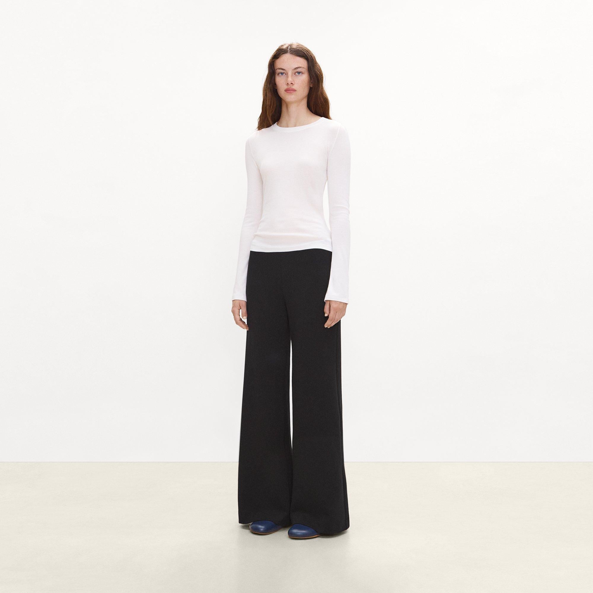 Long-Sleeve Top in Soft Rib