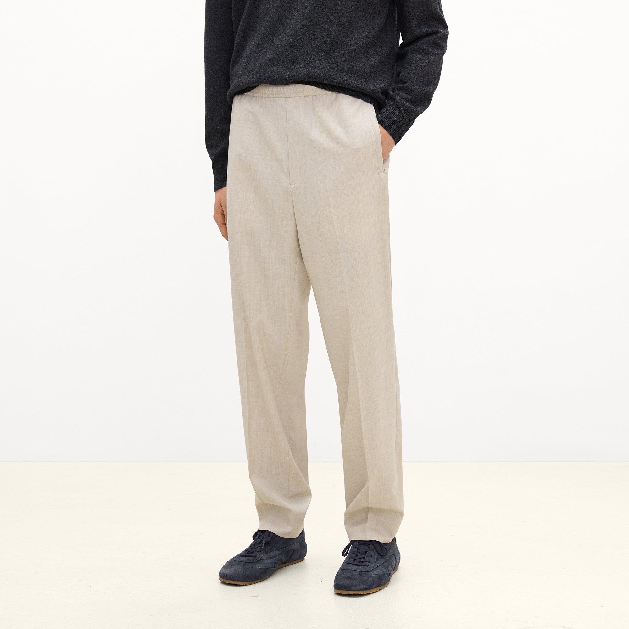 Drawstring Pull-On Pant in Motion Wool Twill