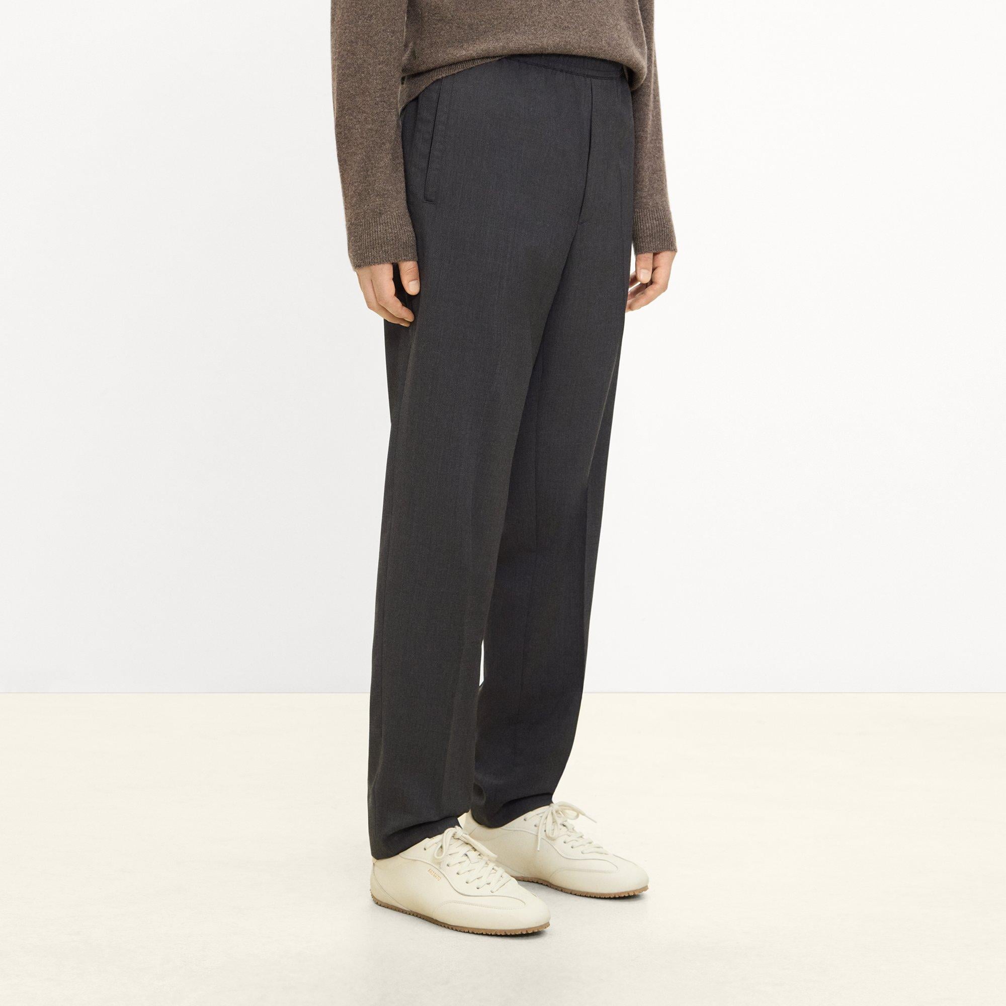 Drawstring Pull-On Pant in Motion Wool Twill