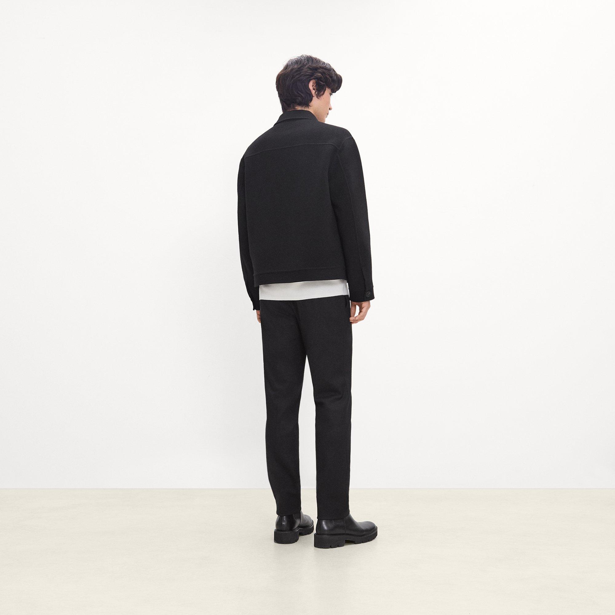 Short Jacket in Double-Face Wool-Cashmere