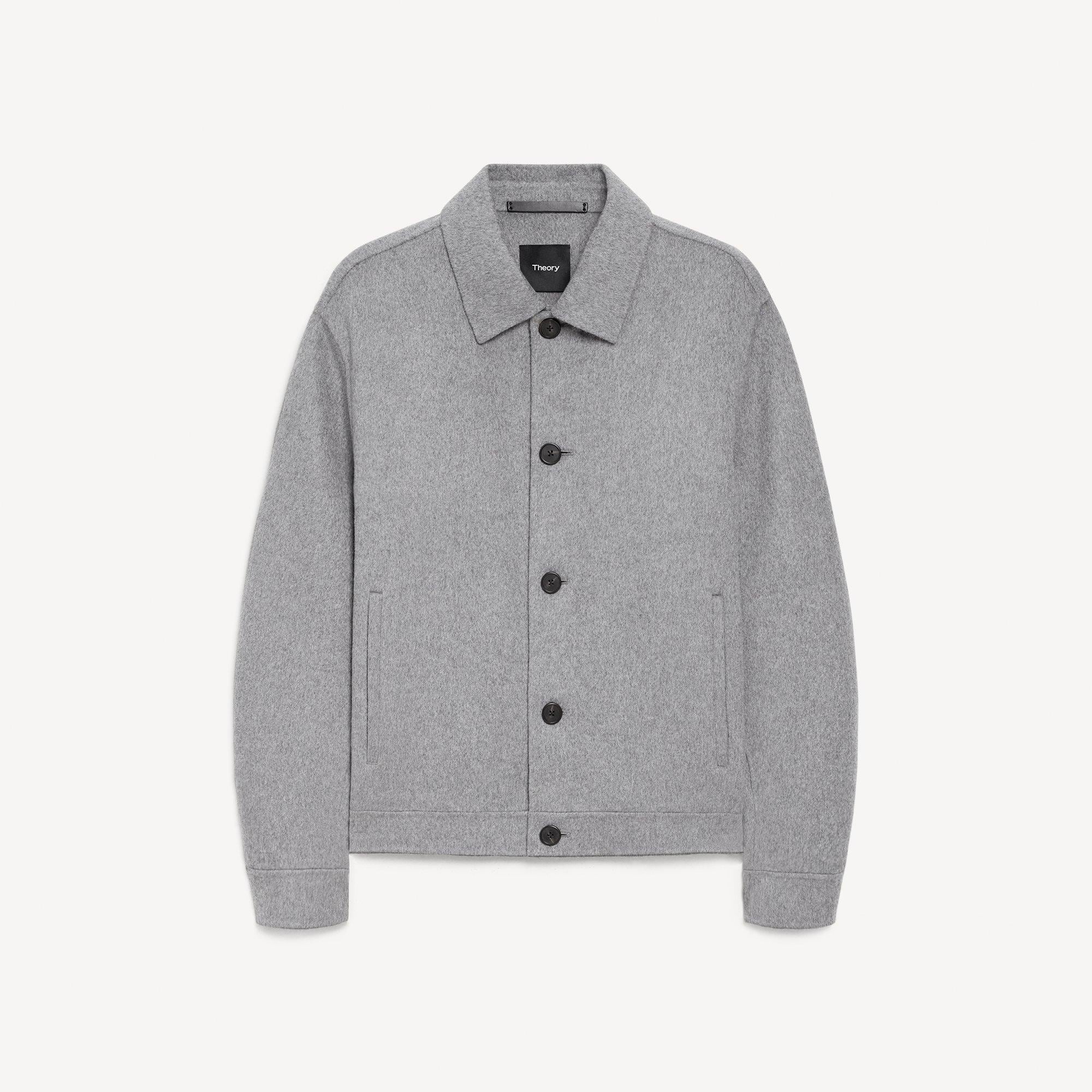 Short Jacket in Double-Face Wool-Cashmere