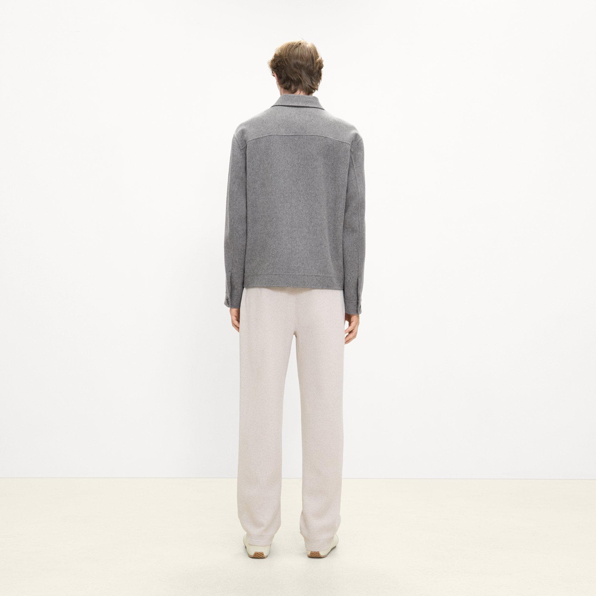 Short Jacket in Double-Face Wool-Cashmere