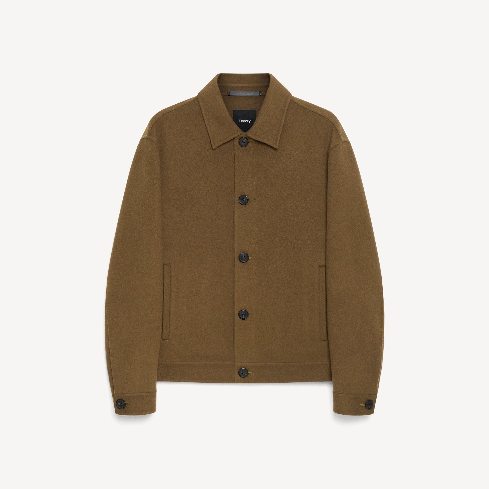 Short Jacket in Double-Face Wool-Cashmere