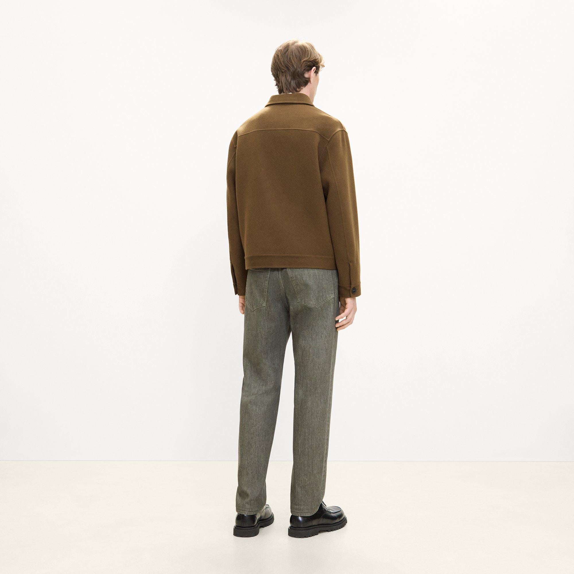 Short Jacket in Double-Face Wool-Cashmere