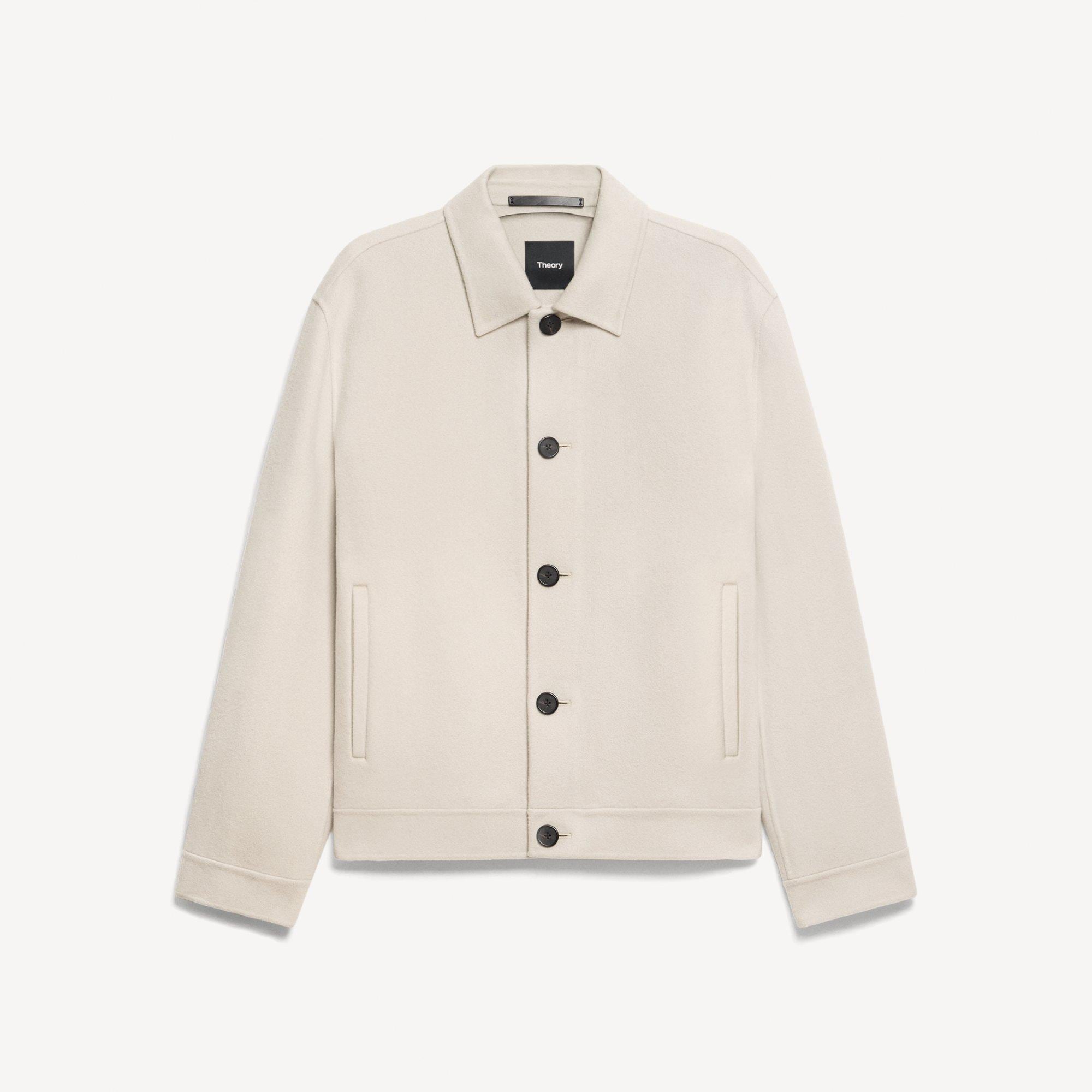 Short Jacket in Double-Face Wool-Cashmere