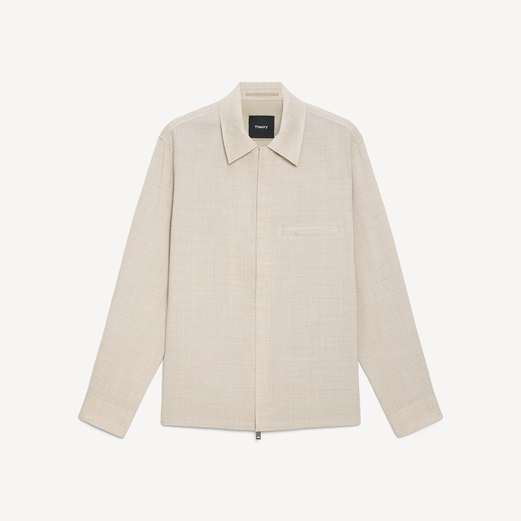 Zip Overshirt in Motion Wool