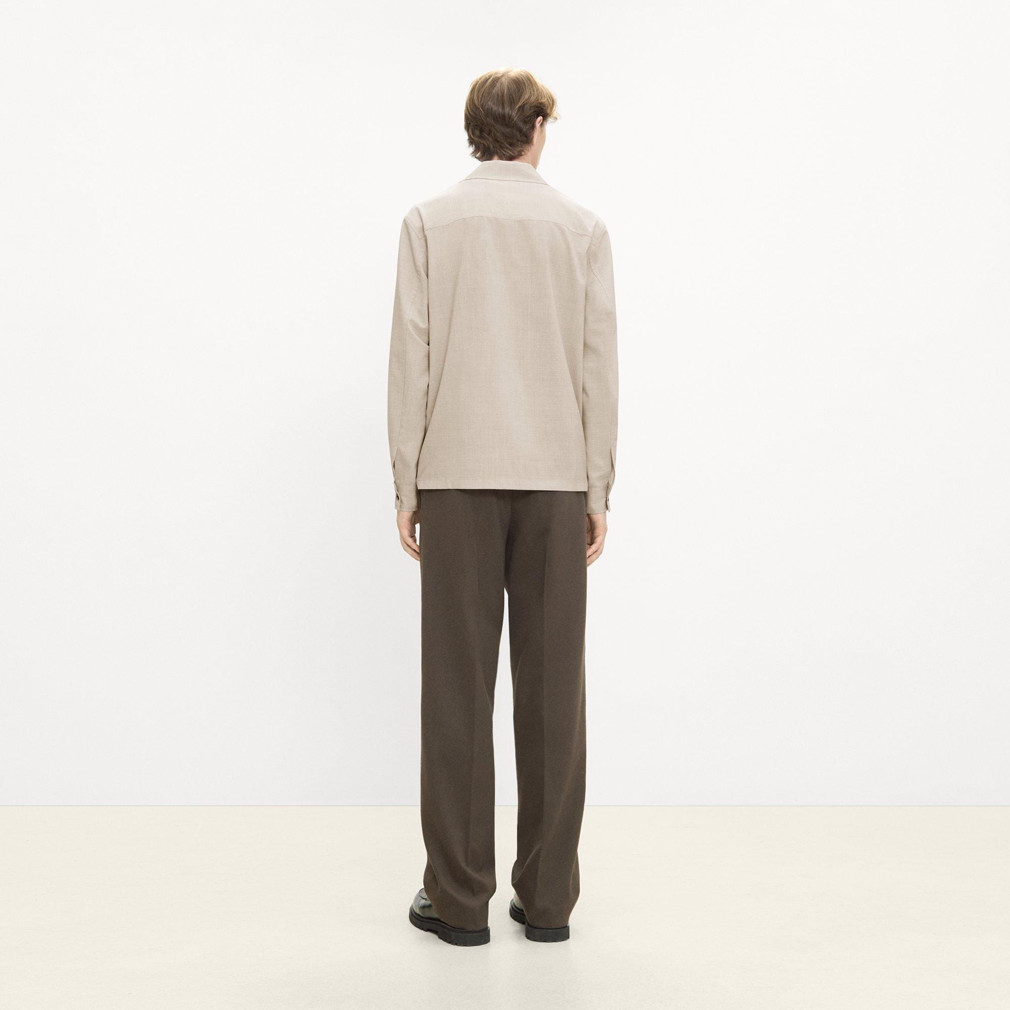 Zip Overshirt in Motion Wool