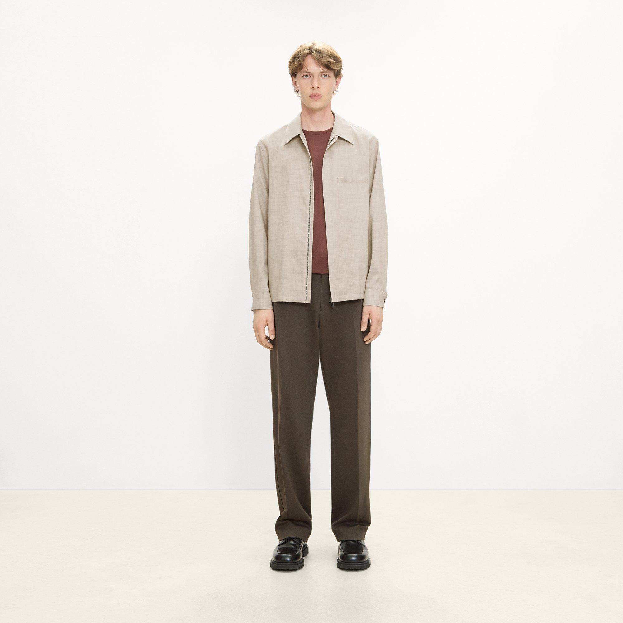 Zip Overshirt in Motion Wool