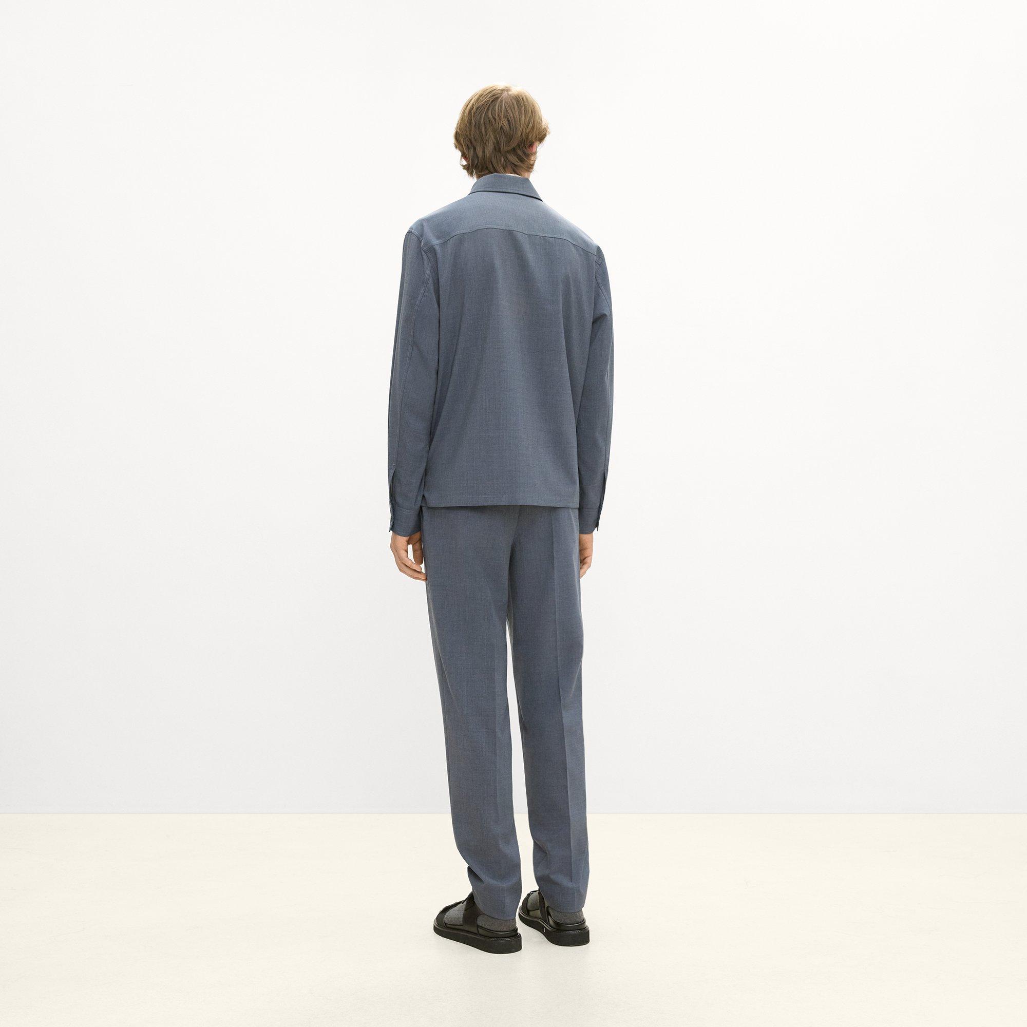 Zip Overshirt in Motion Wool