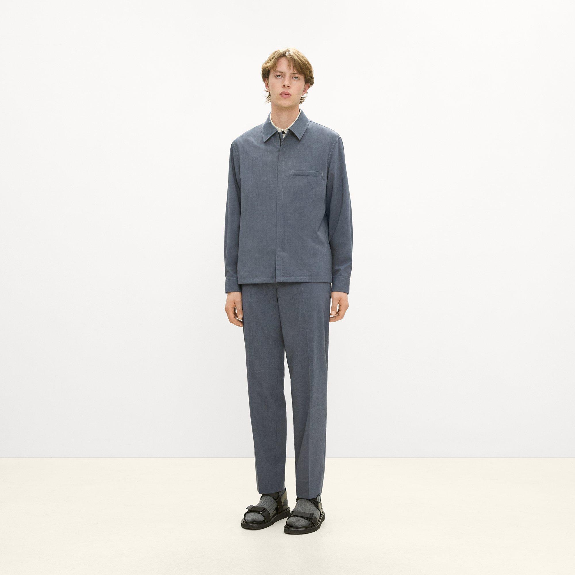 Zip Overshirt in Motion Wool
