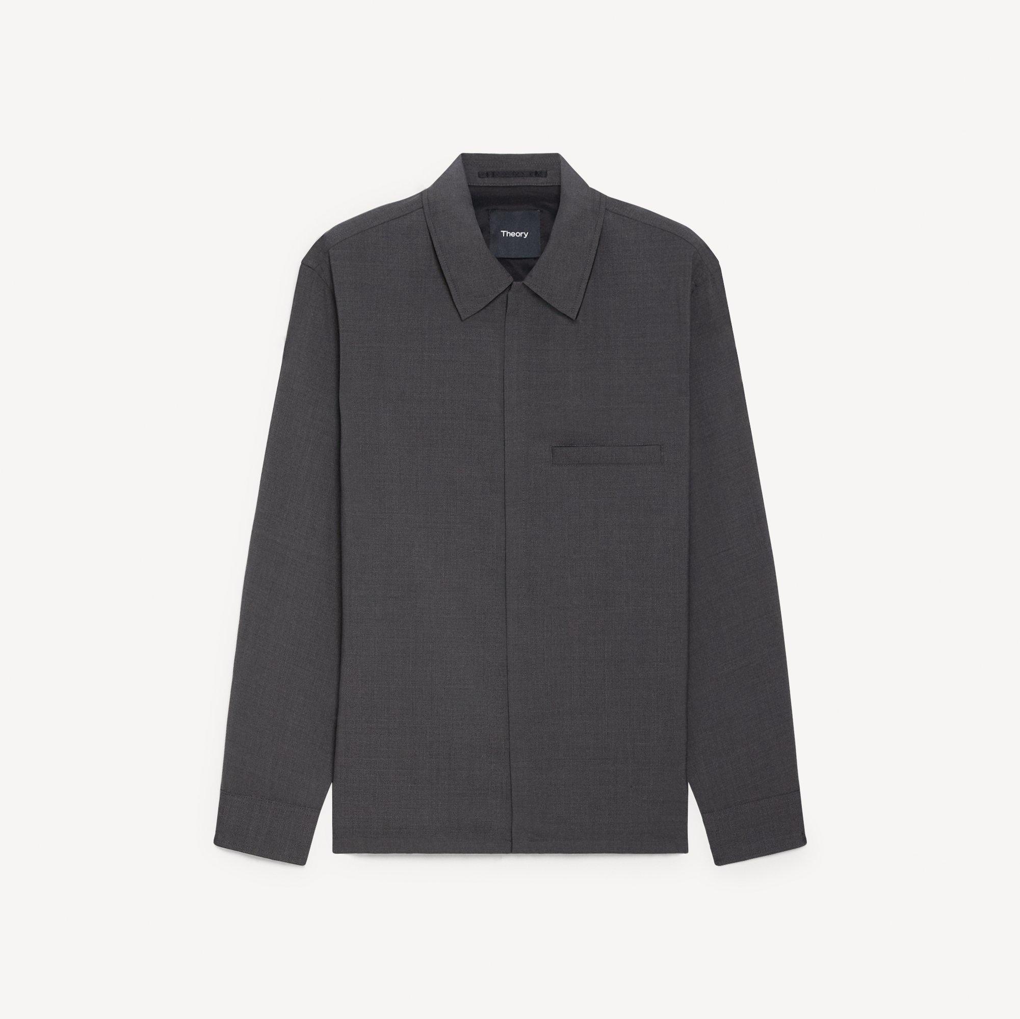 Zip Overshirt in Motion Wool
