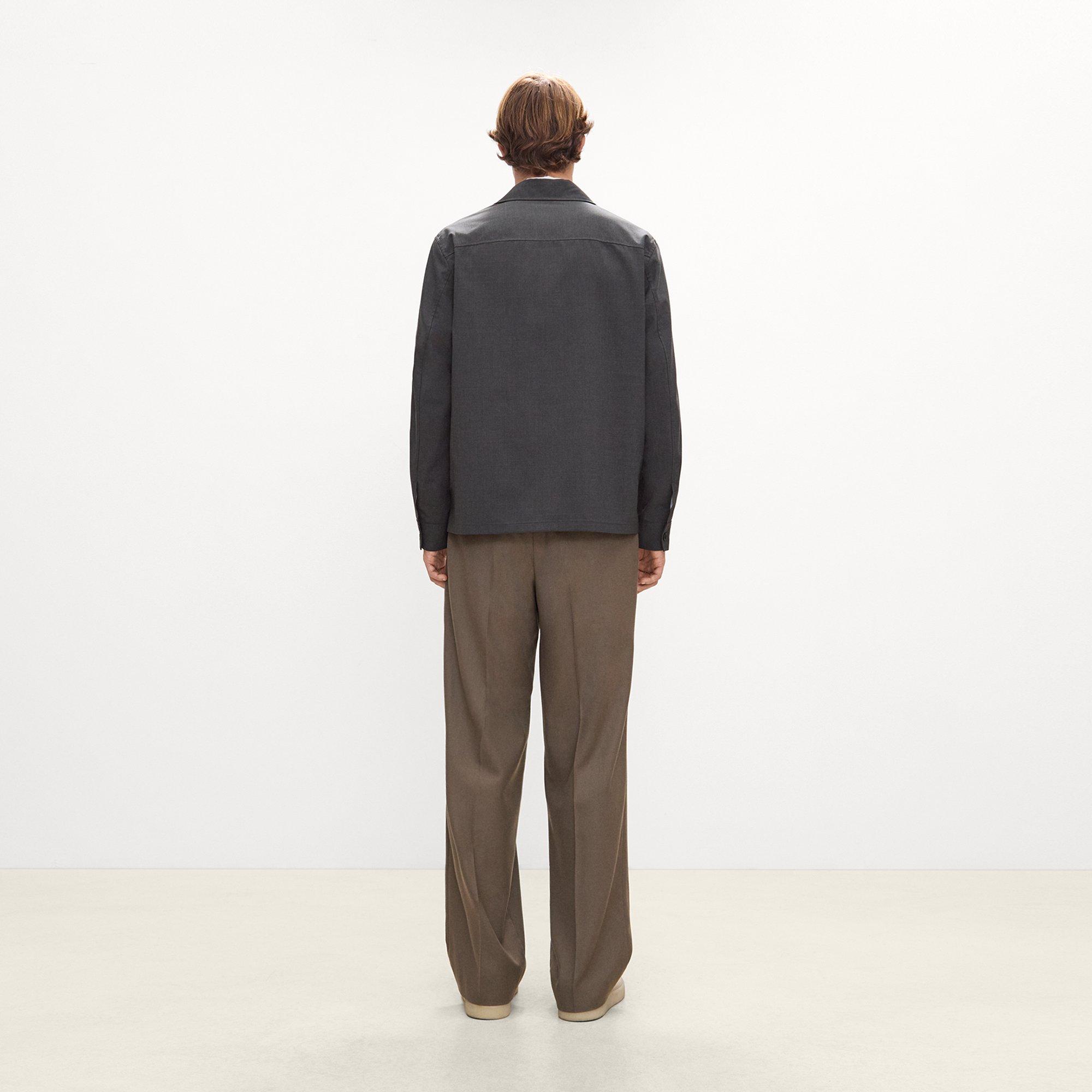 Zip Overshirt in Motion Wool