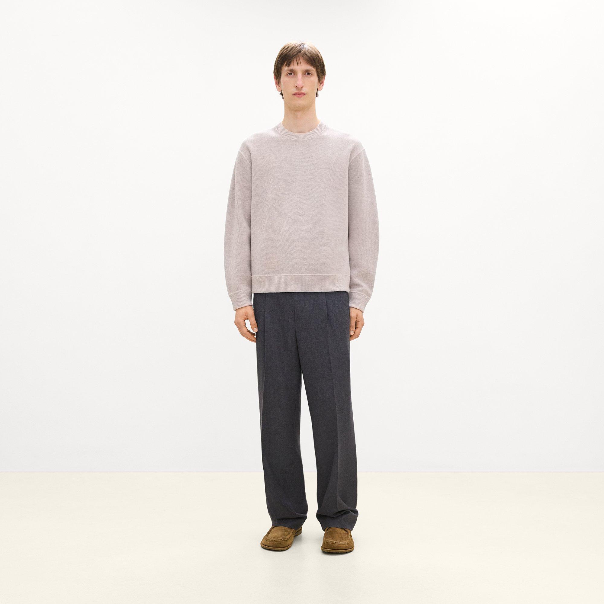 Relaxed Crewneck Sweatshirt in Light Bilen