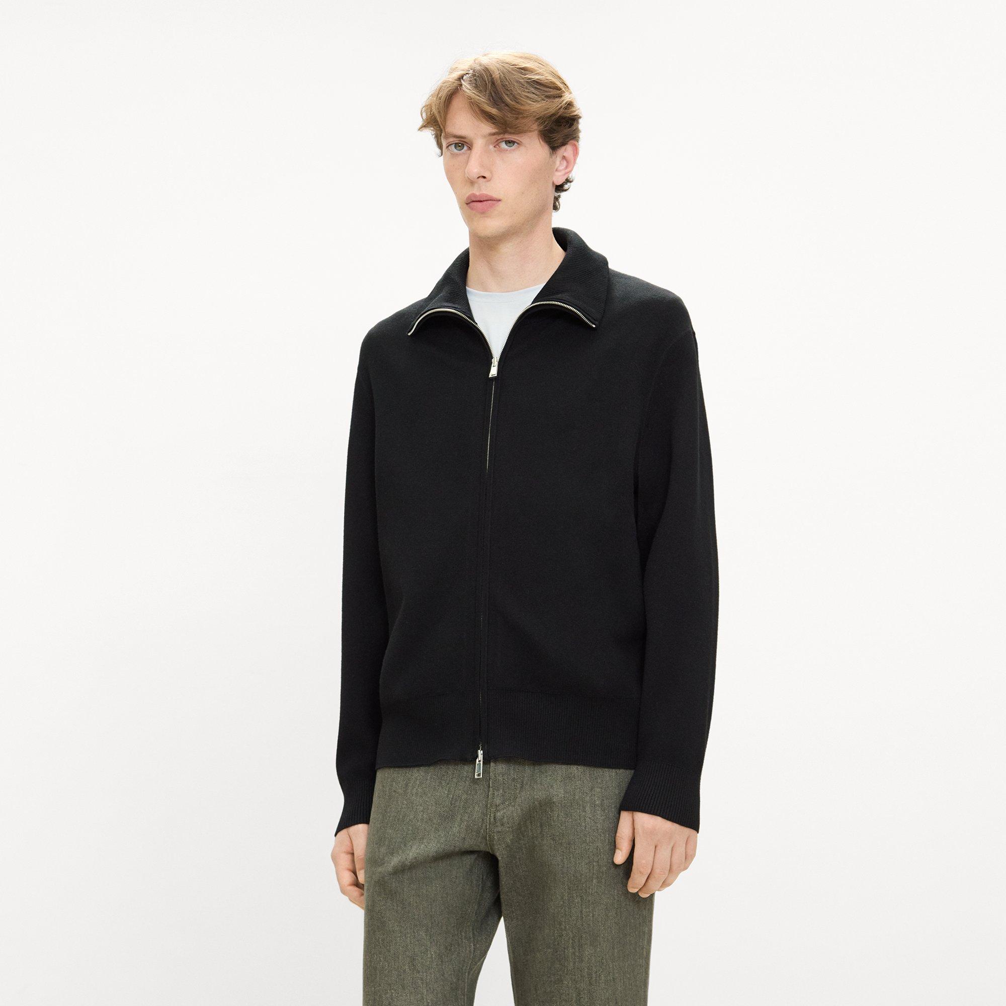 Turtleneck Cardigan in Light Bilen