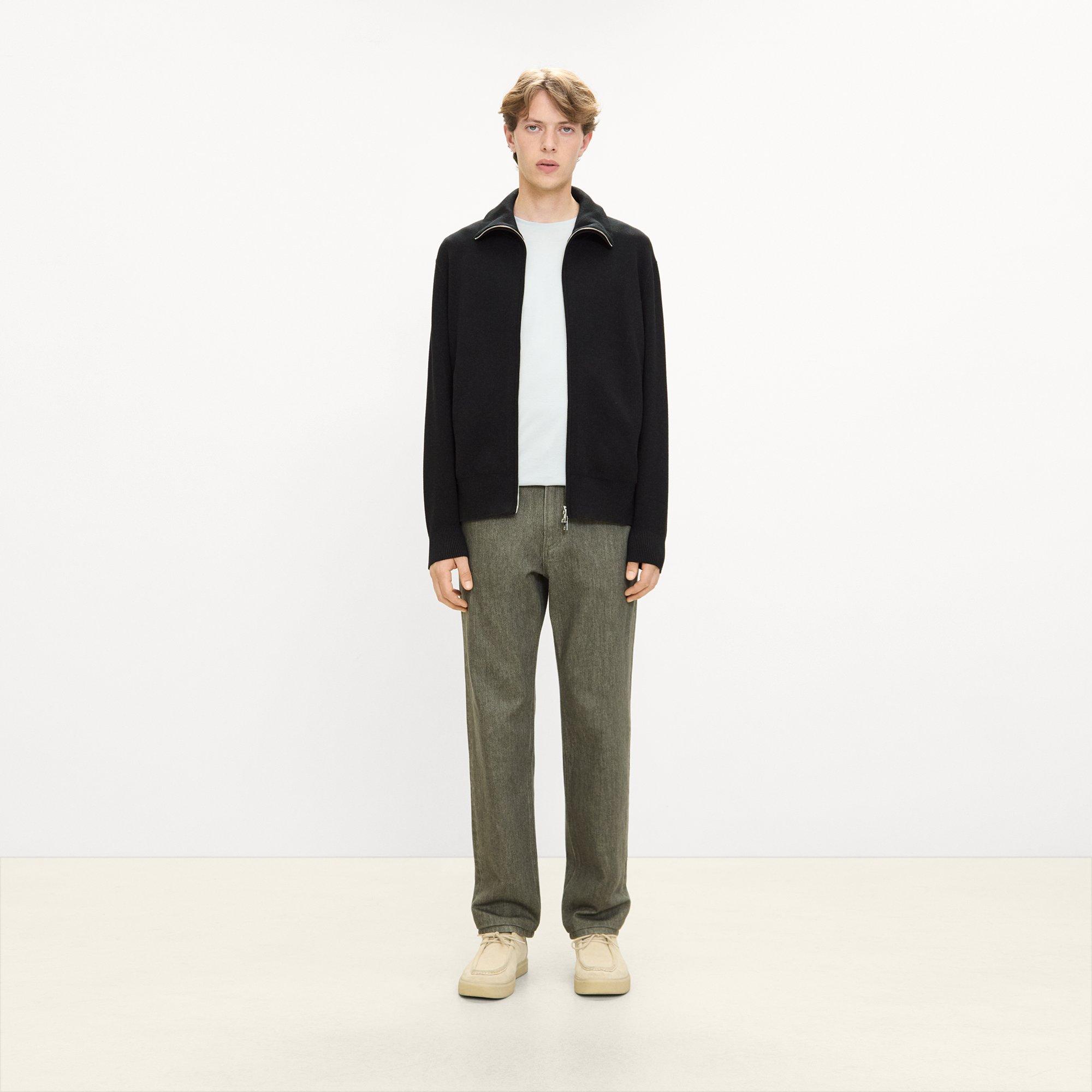Turtleneck Cardigan in Light Bilen