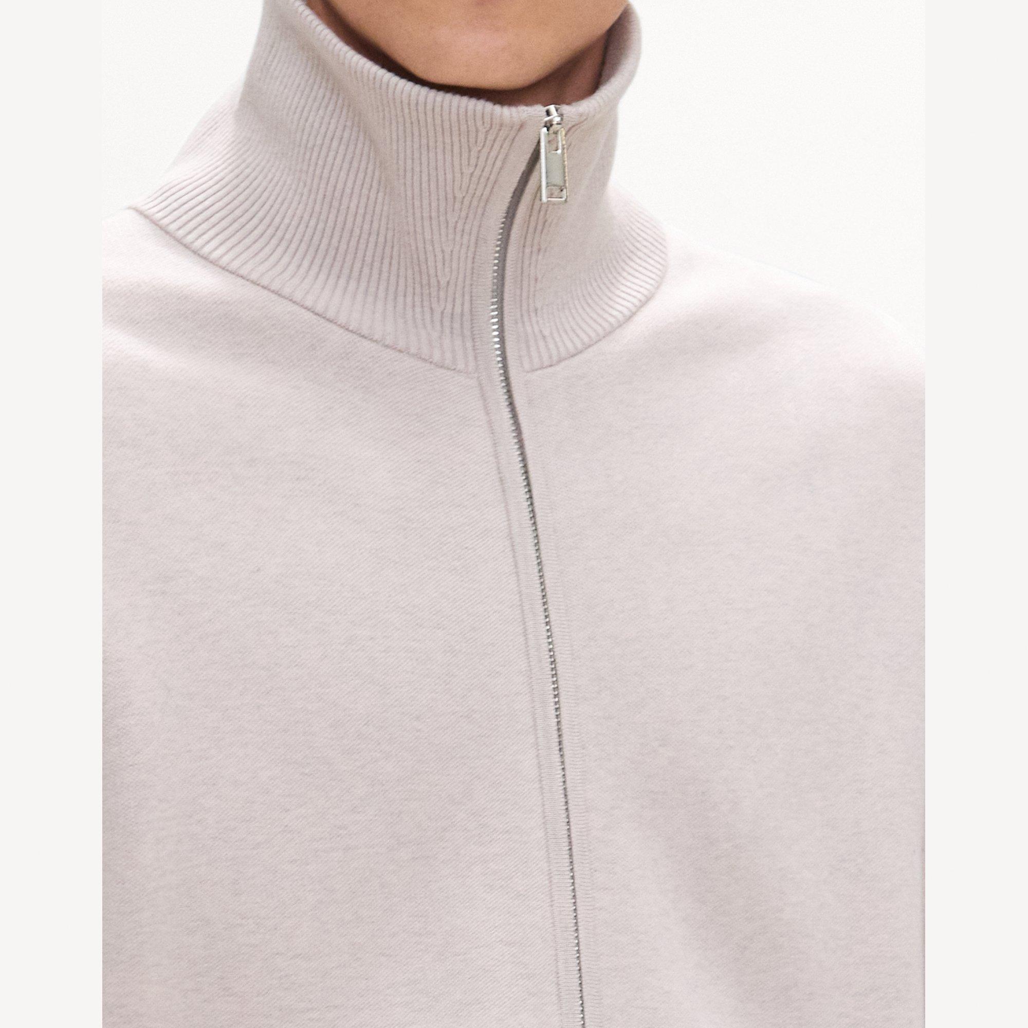 Turtleneck Cardigan in Light Bilen