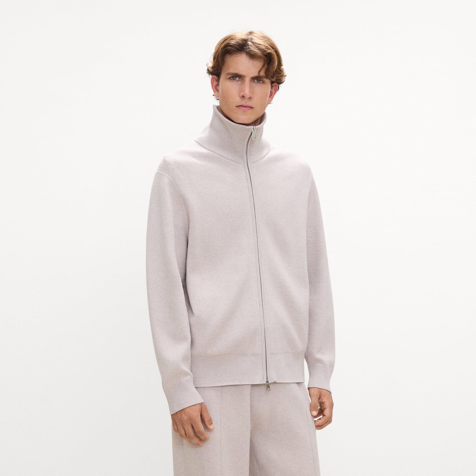 Turtleneck Cardigan in Light Bilen