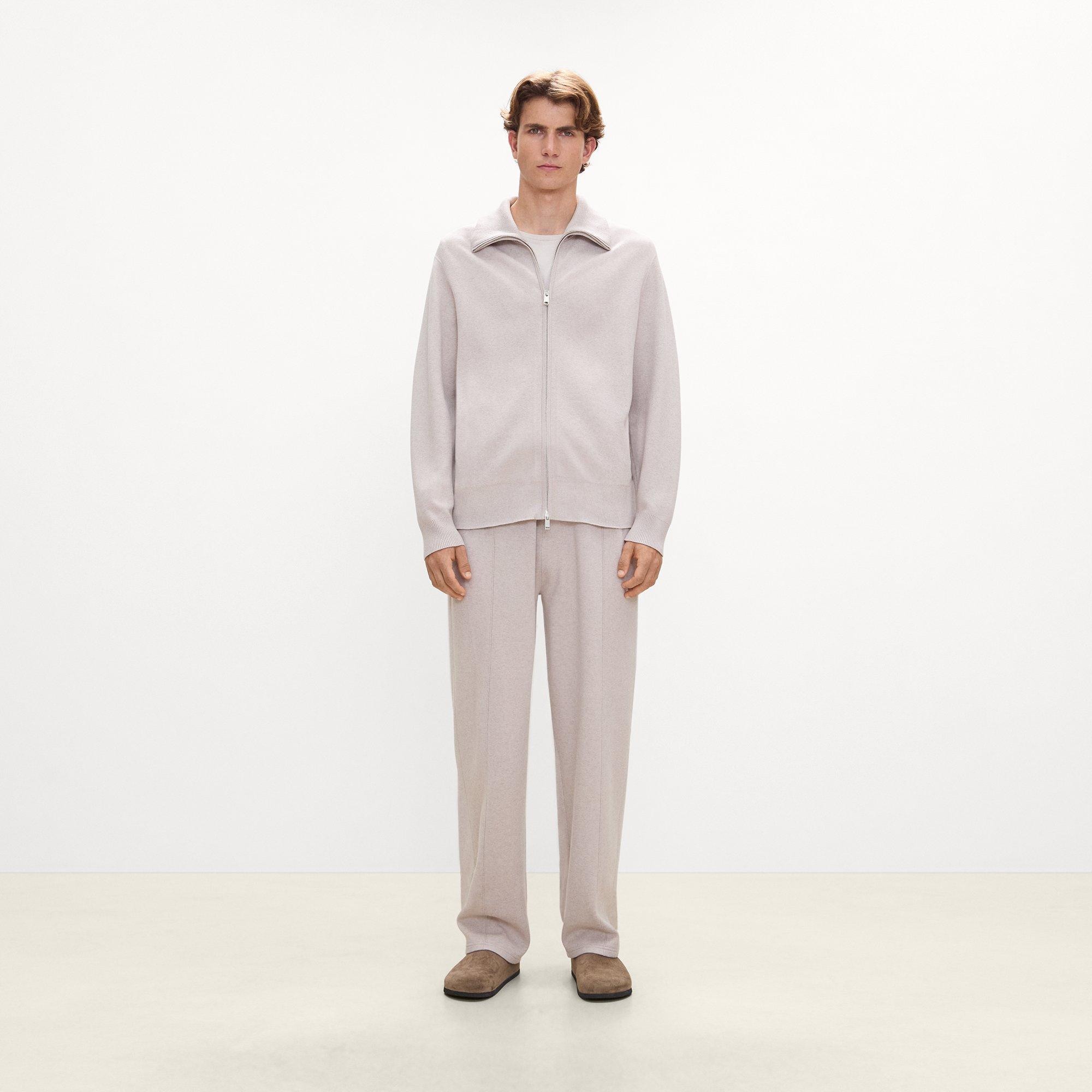Turtleneck Cardigan in Light Bilen