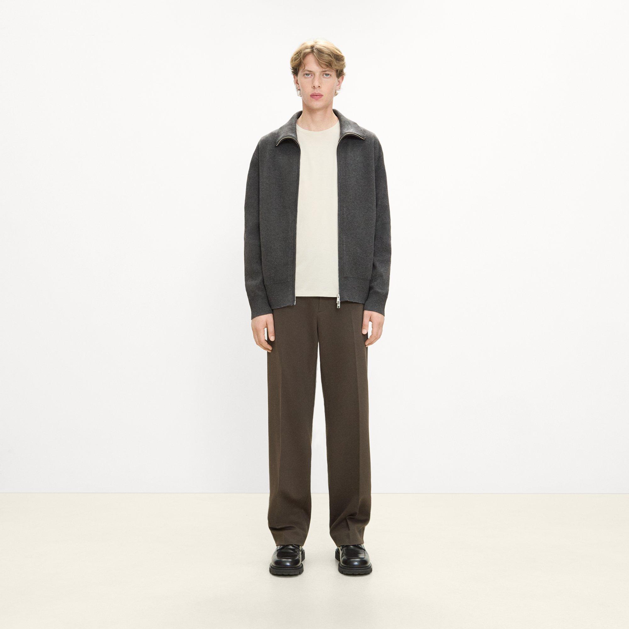 Turtleneck Cardigan in Light Bilen