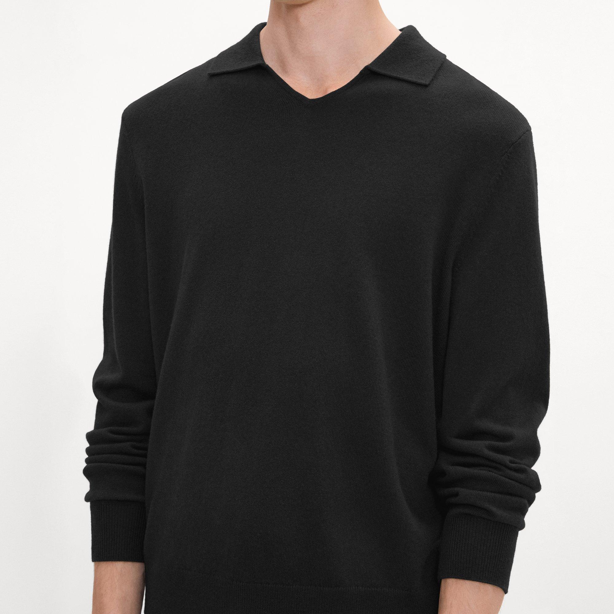 Open Collar Sweater in Cashmere