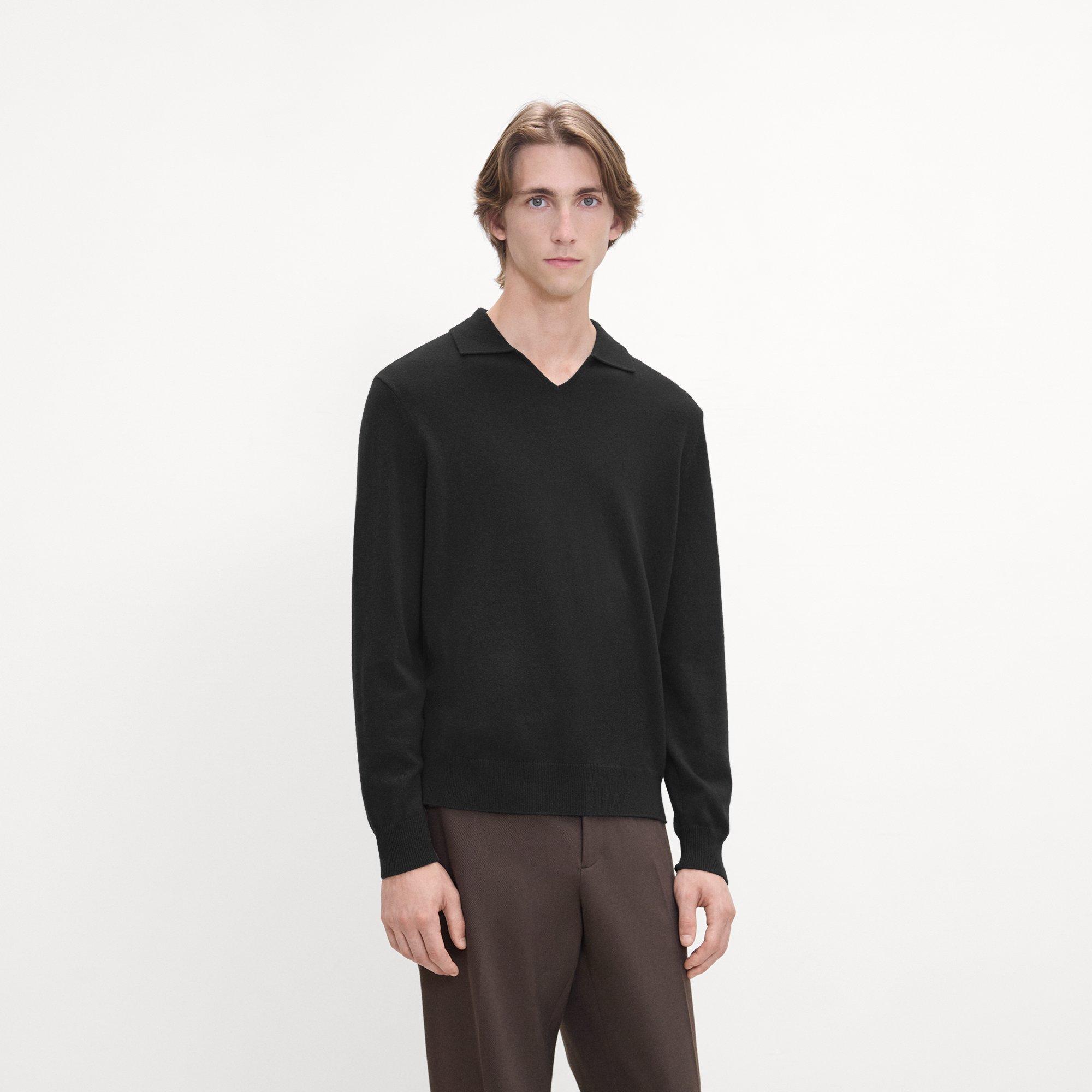 Open Collar Sweater in Cashmere