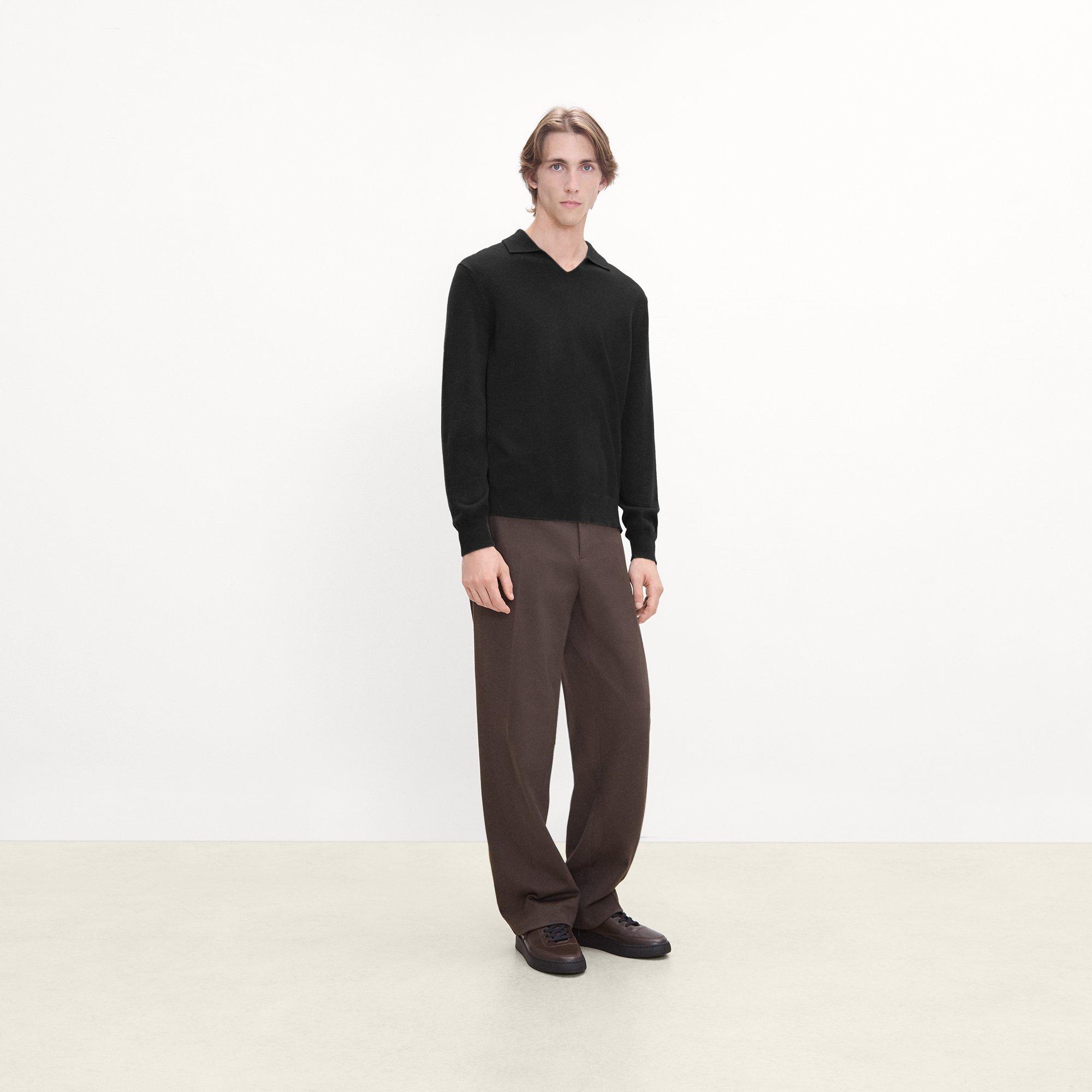 Open Collar Sweater in Cashmere