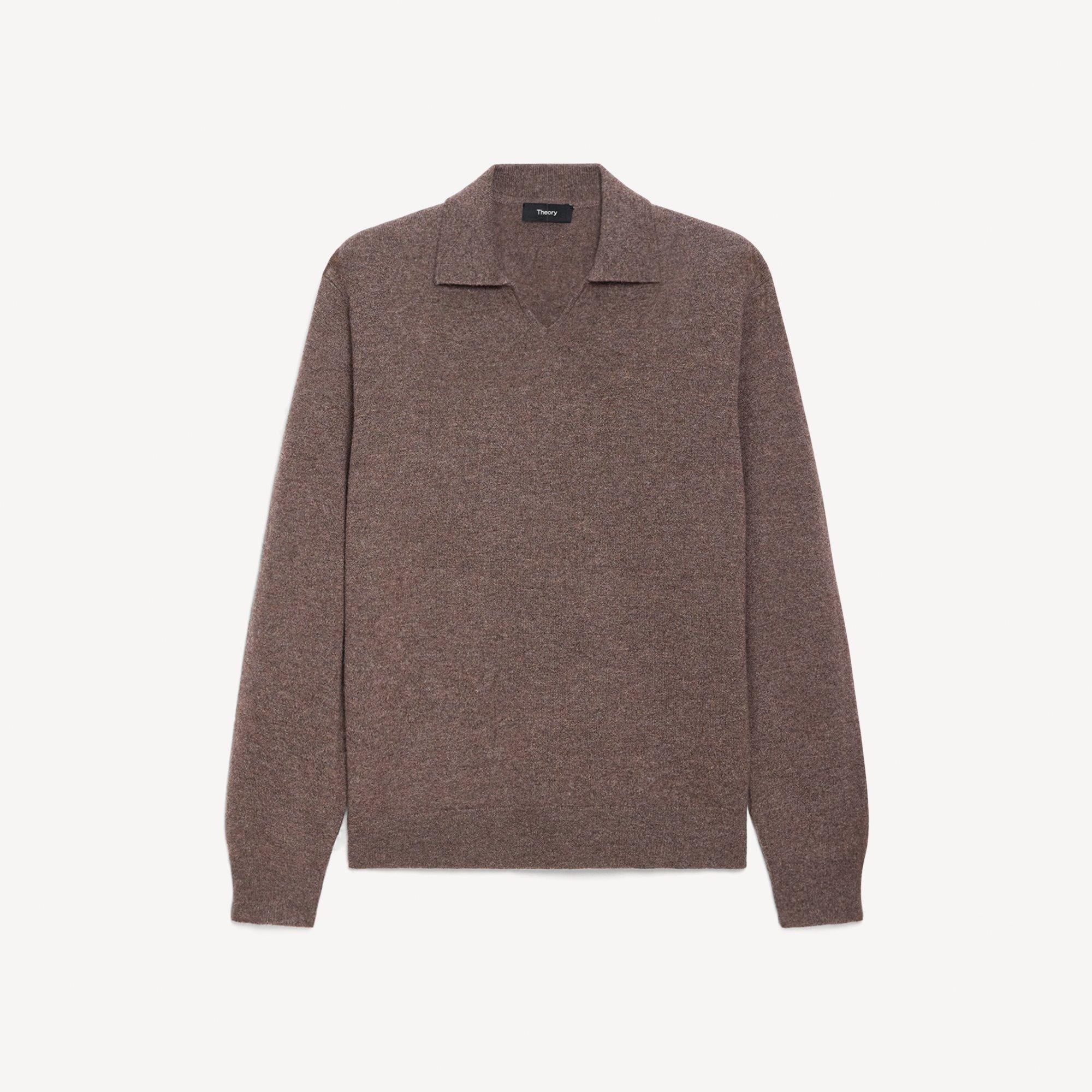 Open Collar Sweater in Cashmere