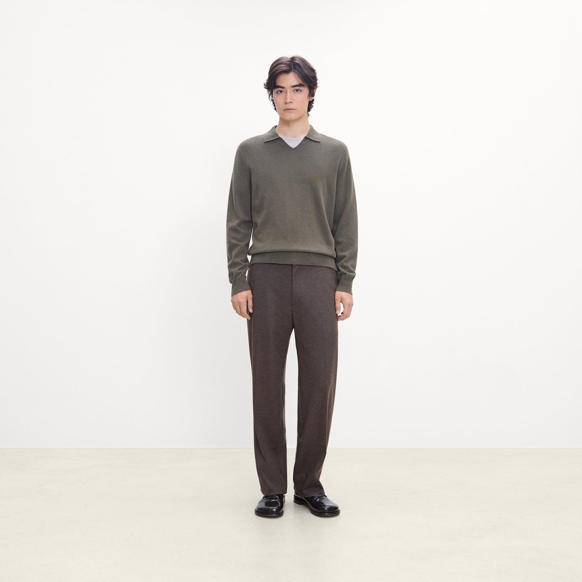 Open Collar Sweater in Cashmere