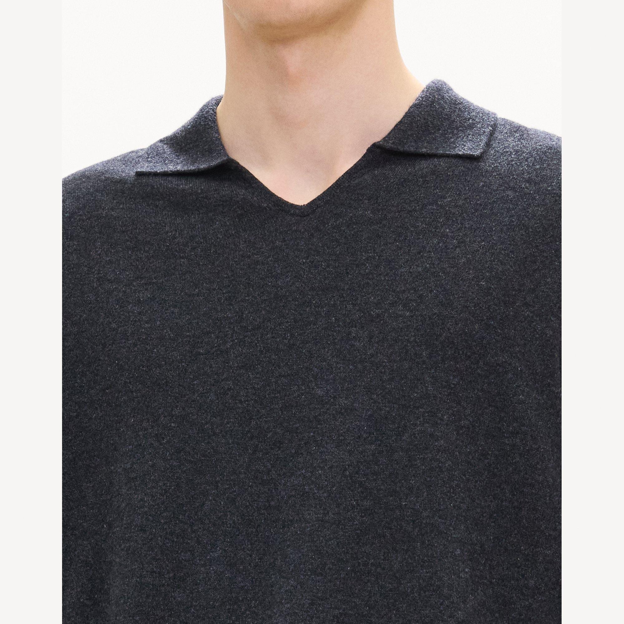 Open Collar Sweater in Cashmere