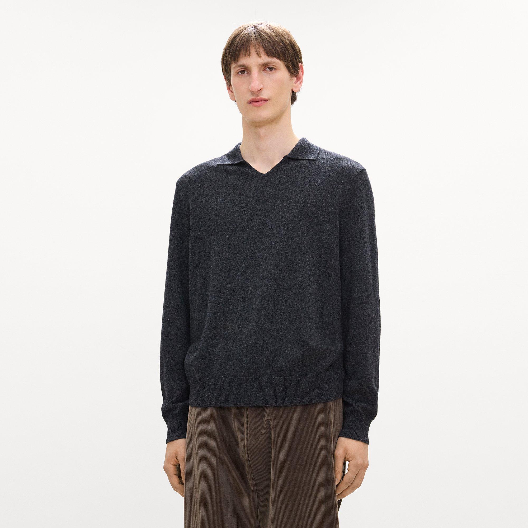 Open Collar Sweater in Cashmere