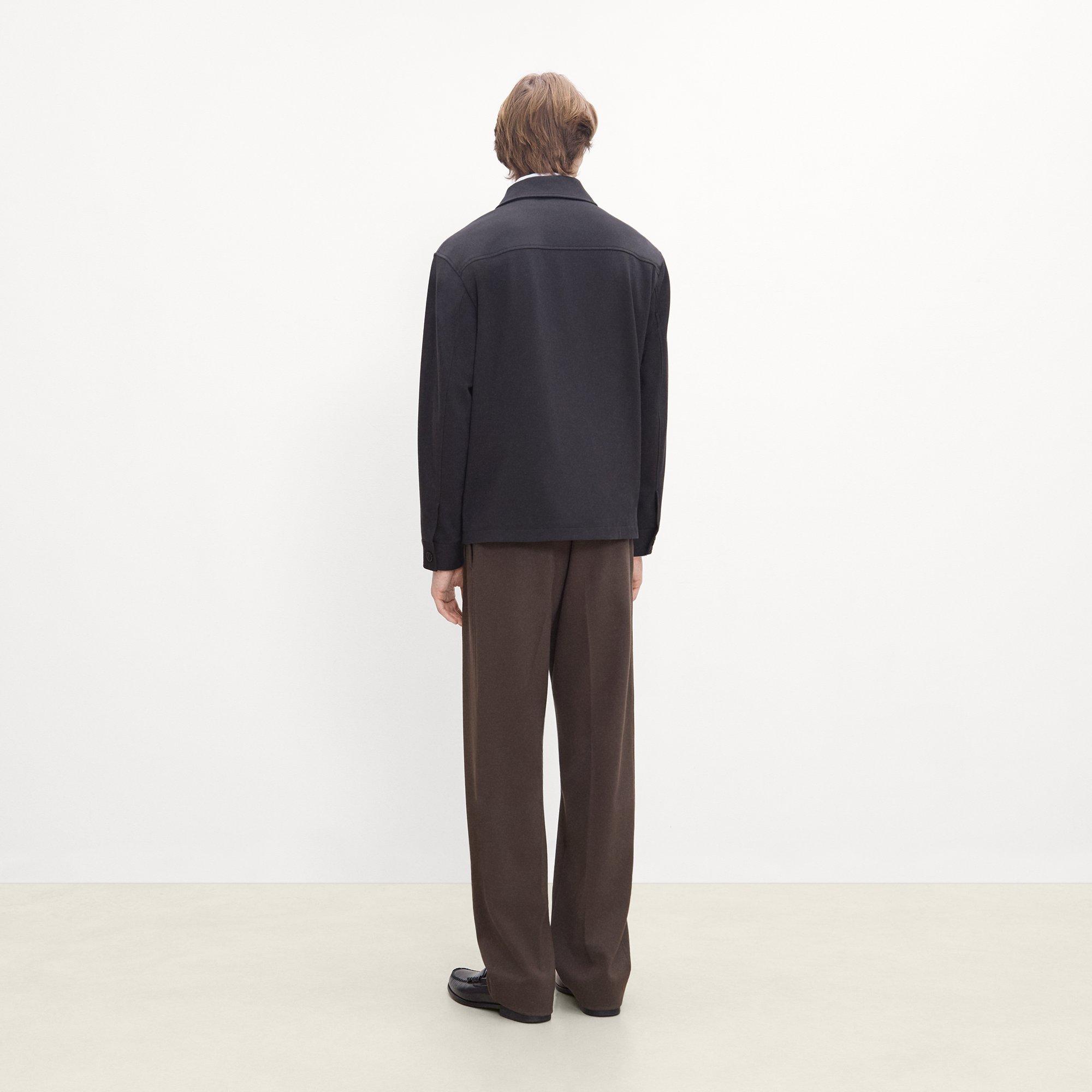 Shirt Jacket in Knit Twill
